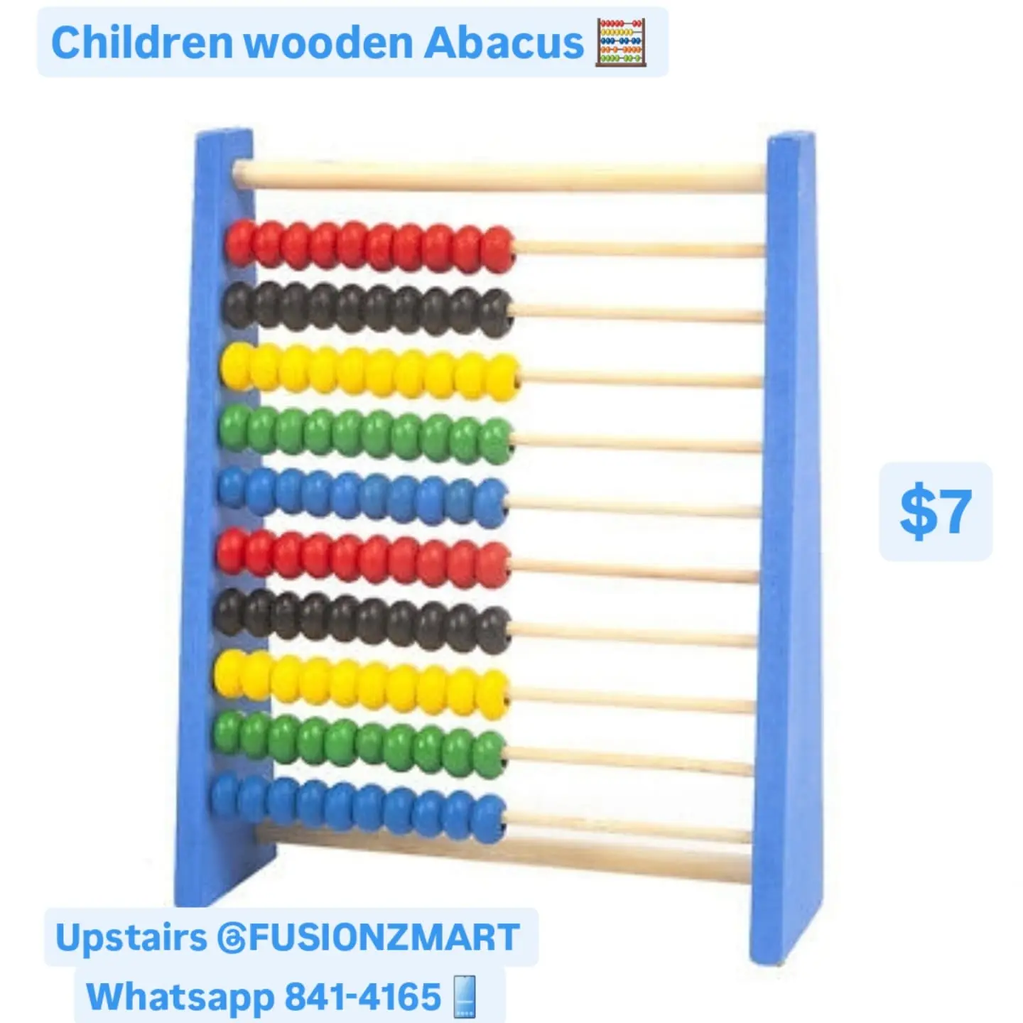 Children's Wooden Abacus – $7 at Fusionz Mart