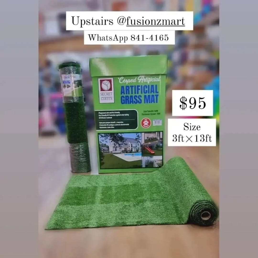 Artificial Grass Mats & Decorative Flowers – Prices from $25 at Fusionz Mart