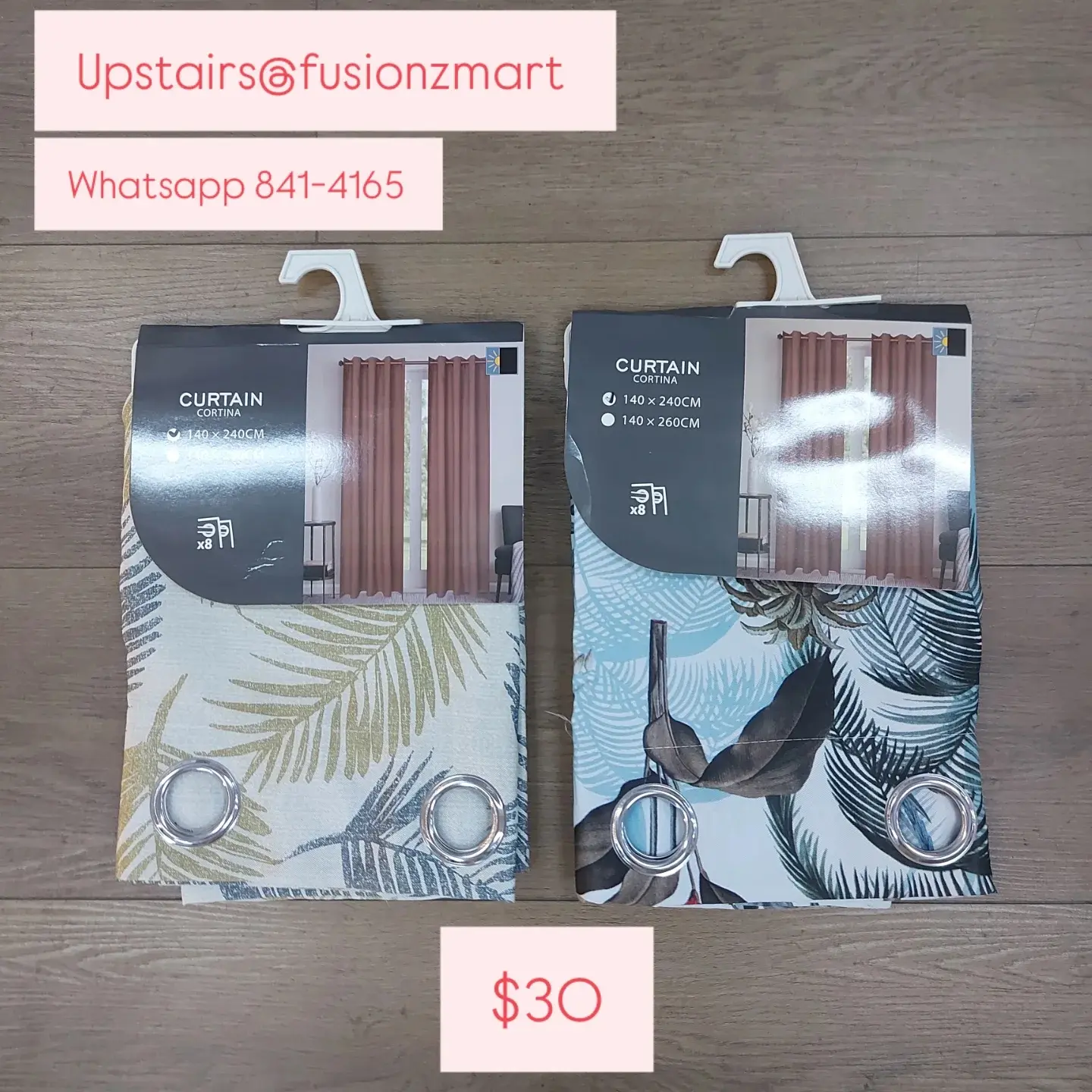 Variety of Curtains Available – From $15 at Fusionz Mart