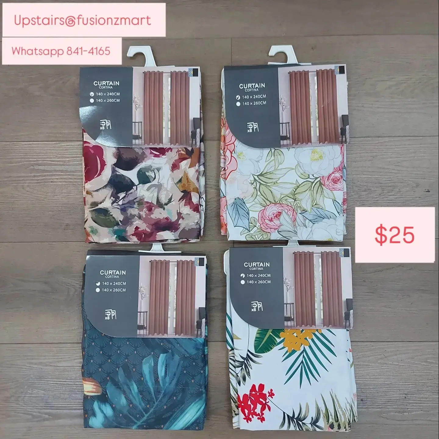 Variety of Curtains Available – From $15 at Fusionz Mart