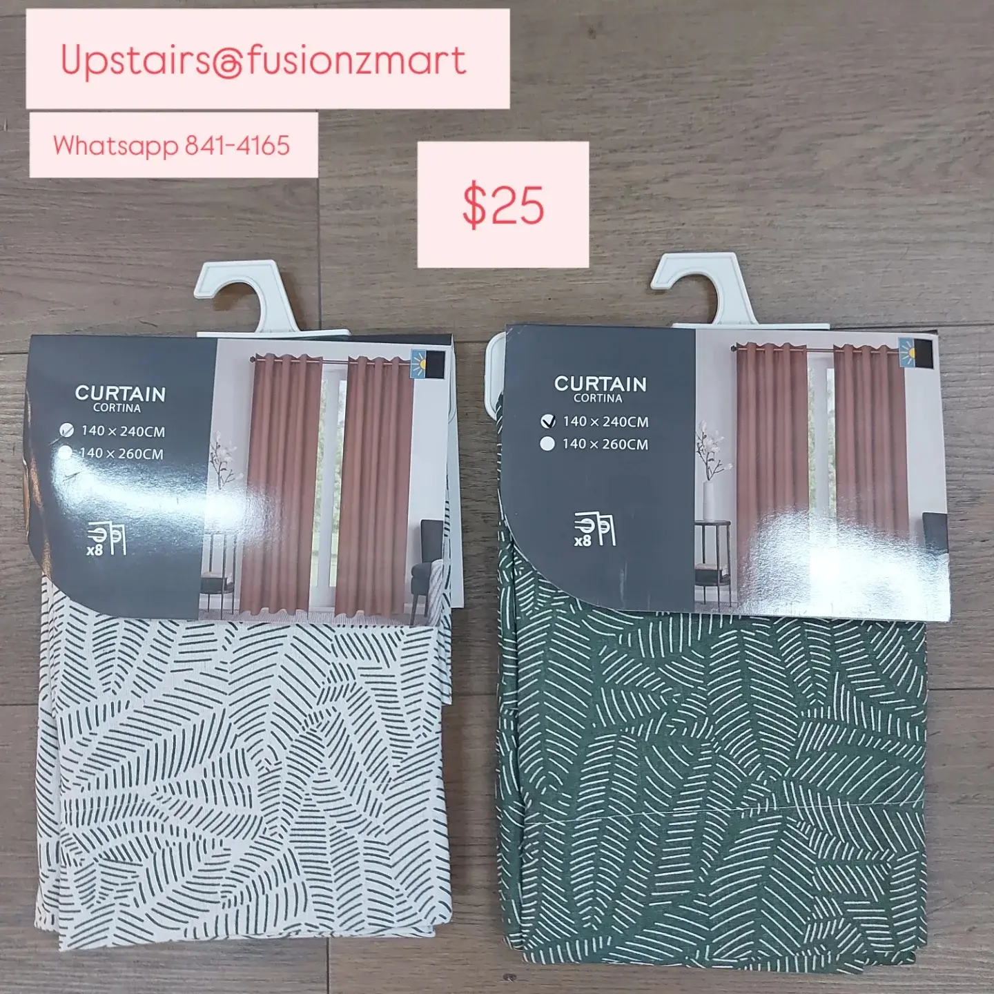Variety of Curtains Available – From $15 at Fusionz Mart