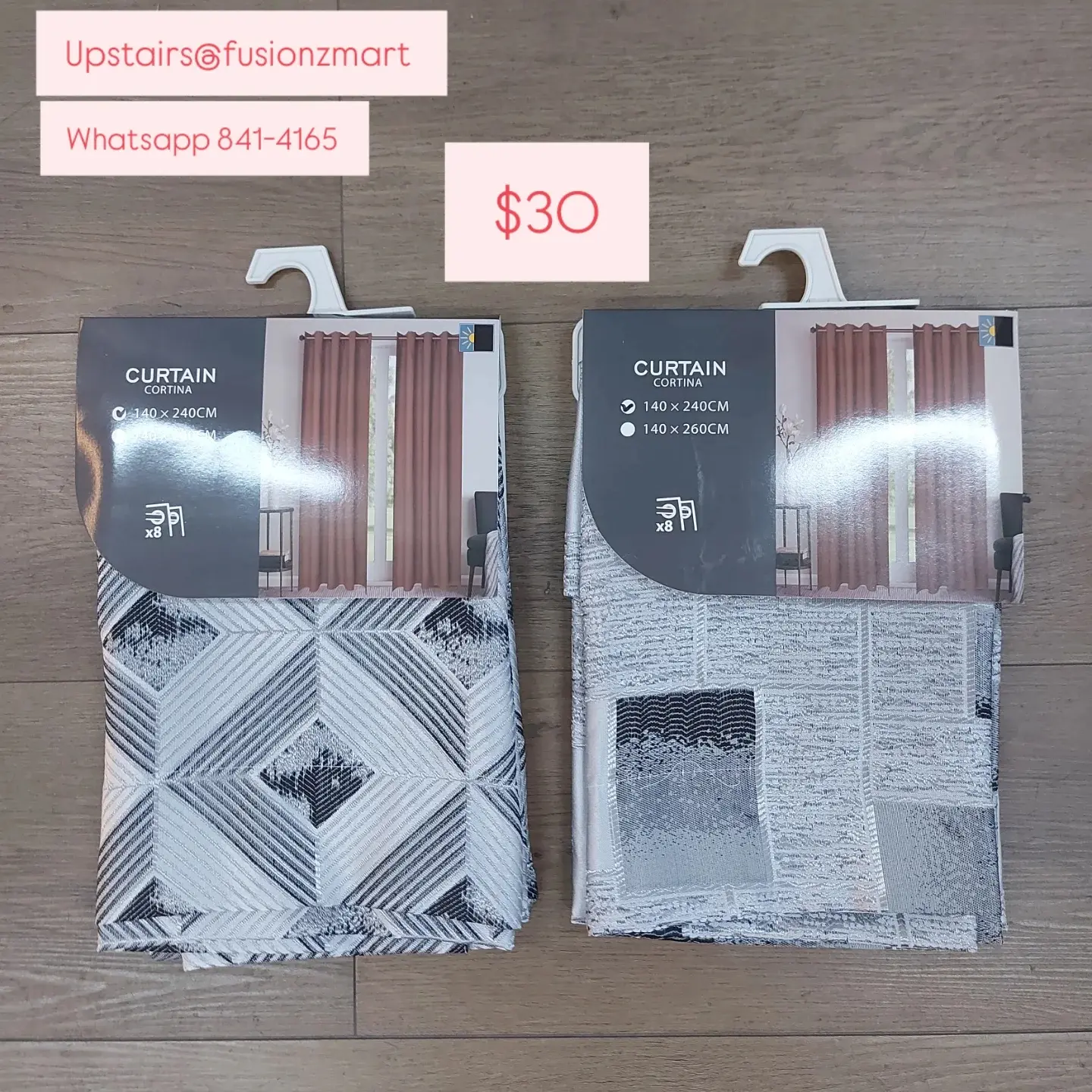 Variety of Curtains Available – From $15 at Fusionz Mart