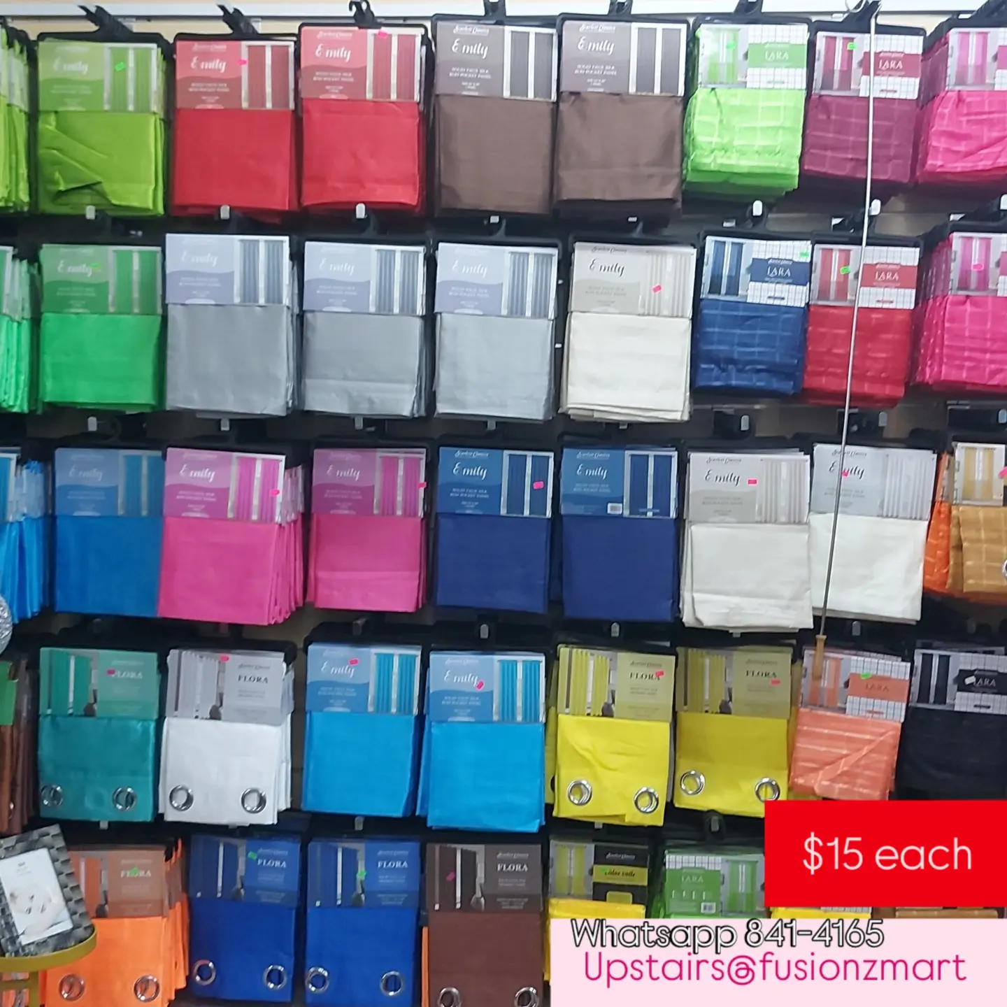 Variety of Curtains Available – From $15 at Fusionz Mart