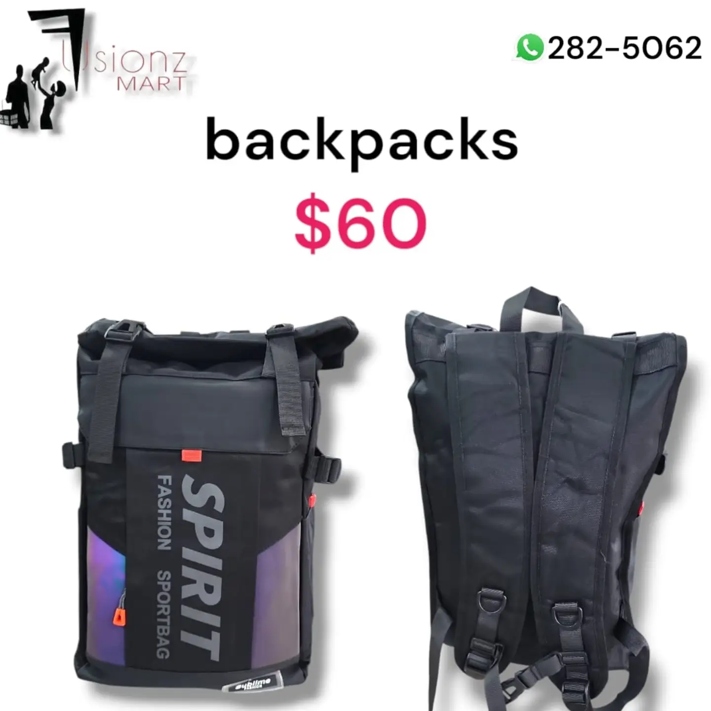 Fusionz Mart Backpacks – Trolley Backpacks $60 & Small Backpacks $25