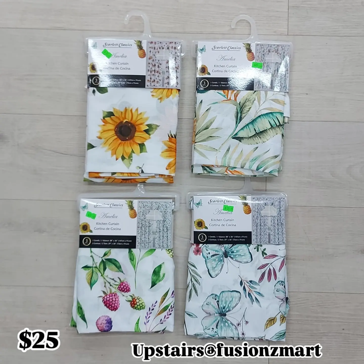 Kitchen & Bathroom Window Curtains – $25 Each at Fusionz Mart