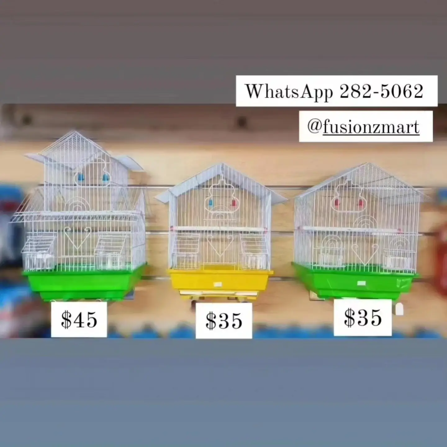 Bird Cages Available – From $35 at Fusionz Mart