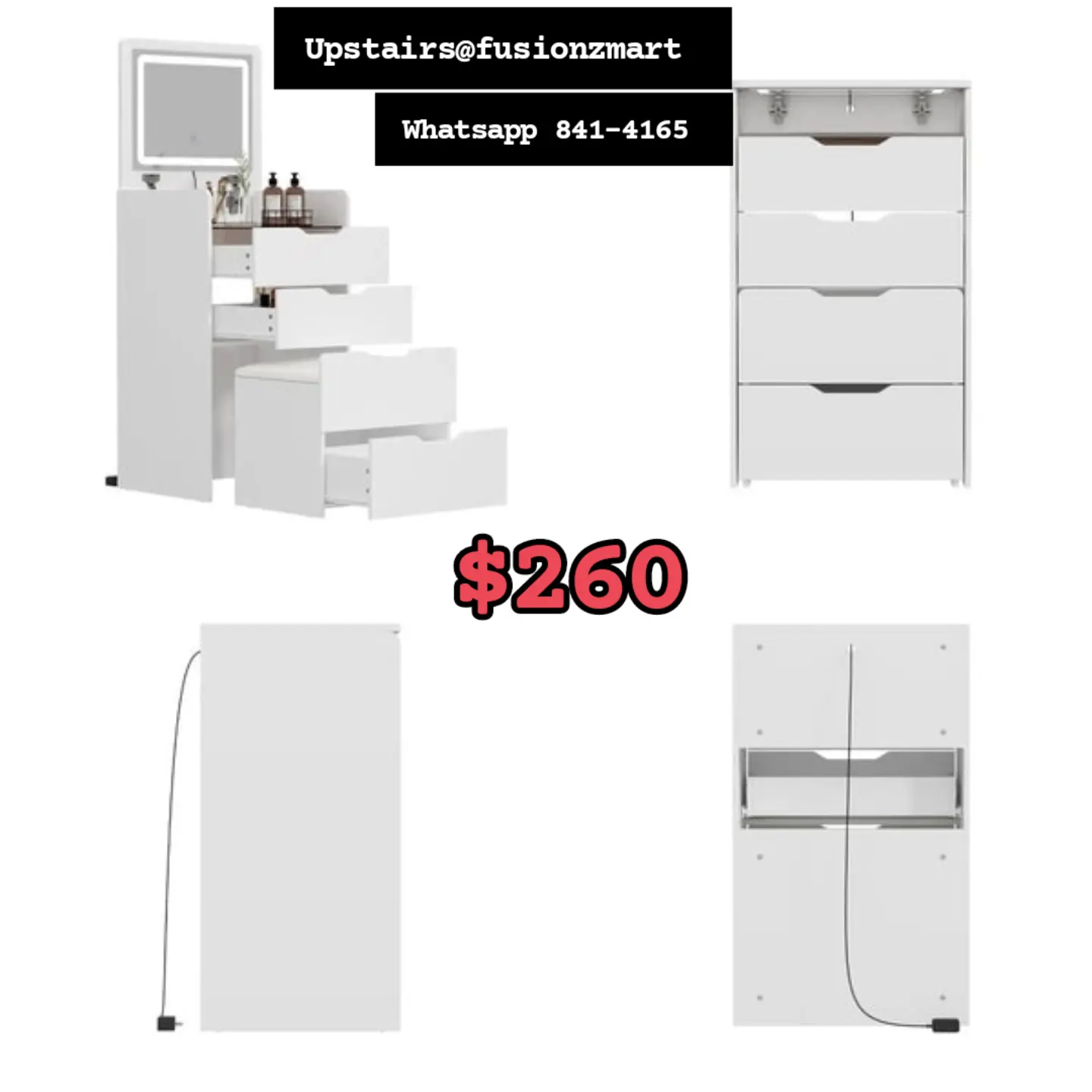 New Arrivals: Vanity Dressing Tables at Fusionz Mart Upstairs