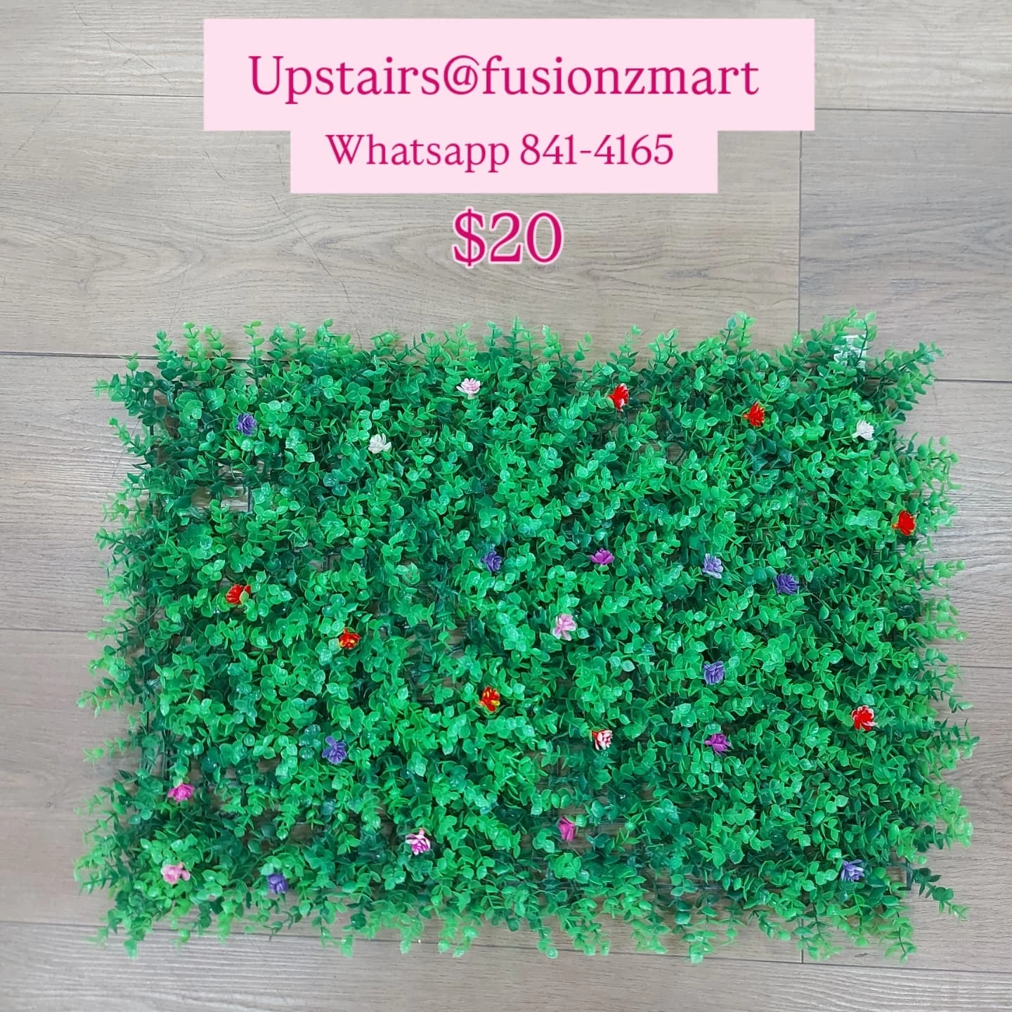 Artificial Grass Mats, Grass Rolls & Artificial Flower Panels – Priced from $20
