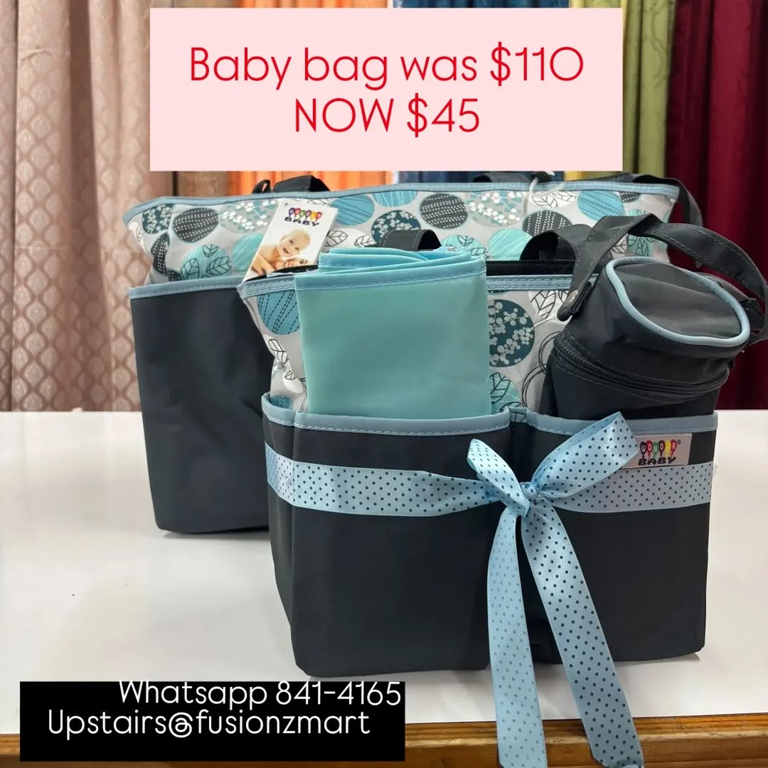 Baby Bags Clearance – Was $110, Now $45 at Fusionz Mart