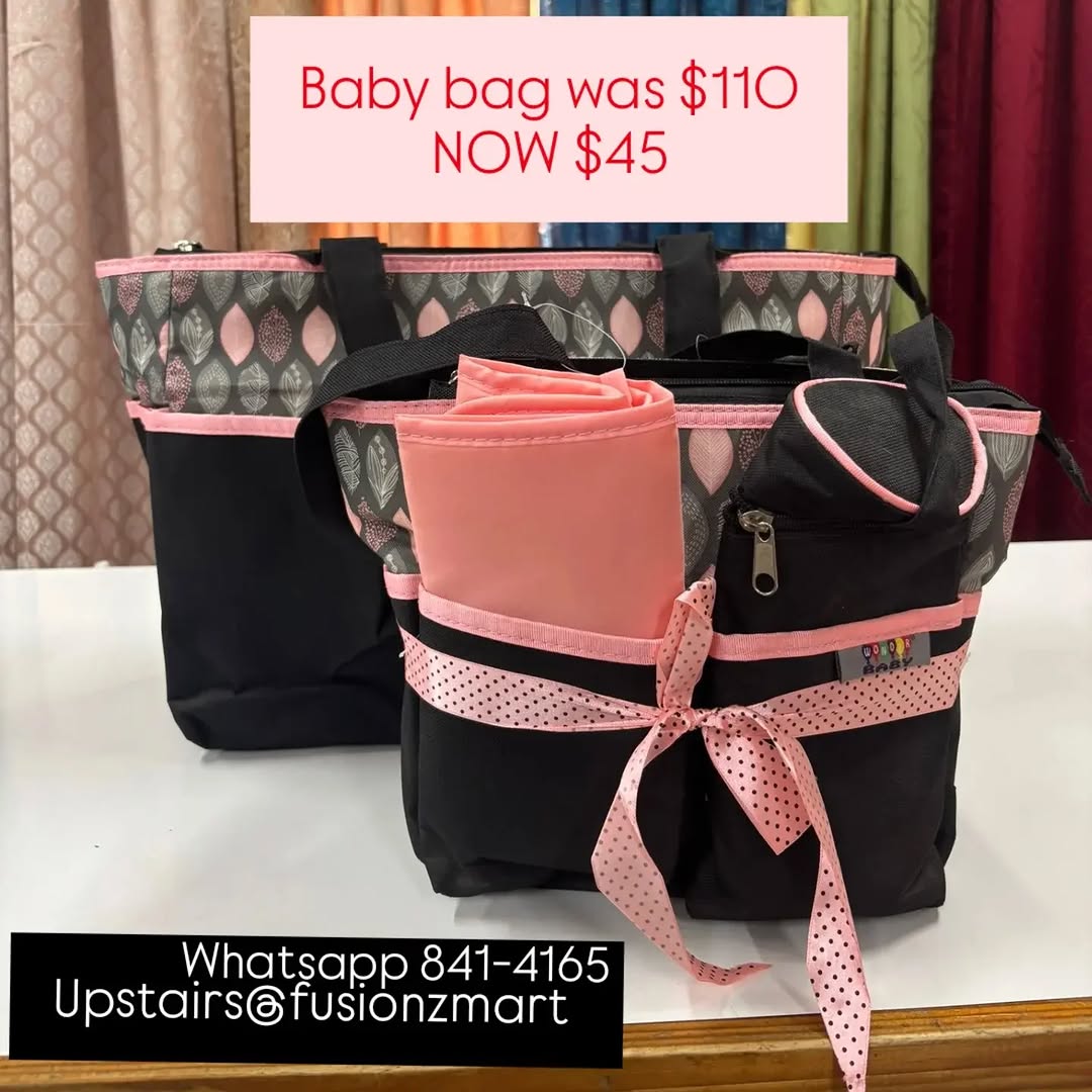 Baby Bags Clearance – Was $110, Now $45 at Fusionz Mart