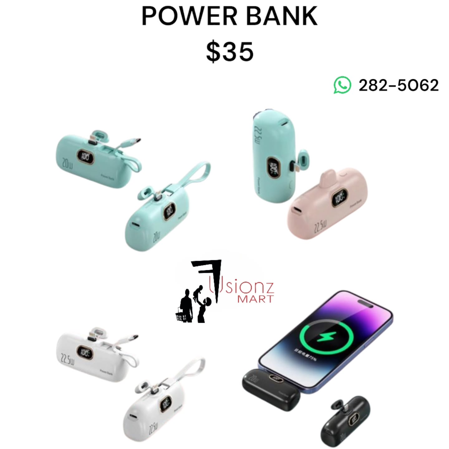 Fusionz Mart Electronics – Power Banks $35, Wireless Mics $25, Car Chargers $20