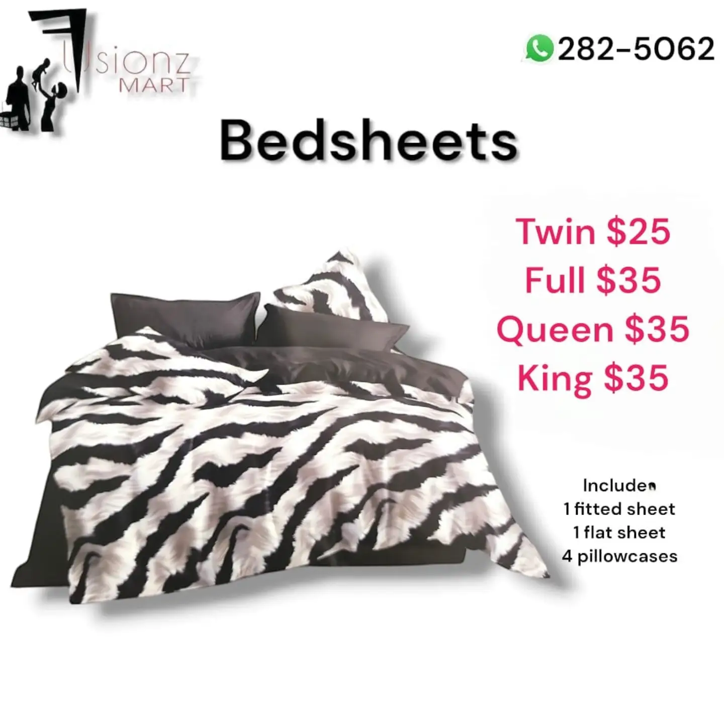 Bedsheet Sets from $25 at Fusionz Mart