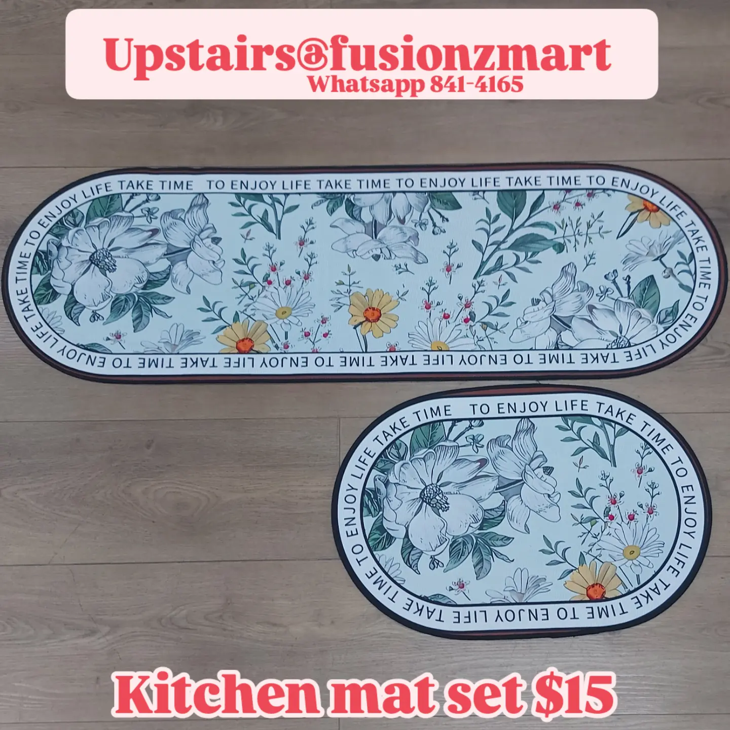 Kitchen Mat Sets & Single Mats – From $15 at Fusionz Mart