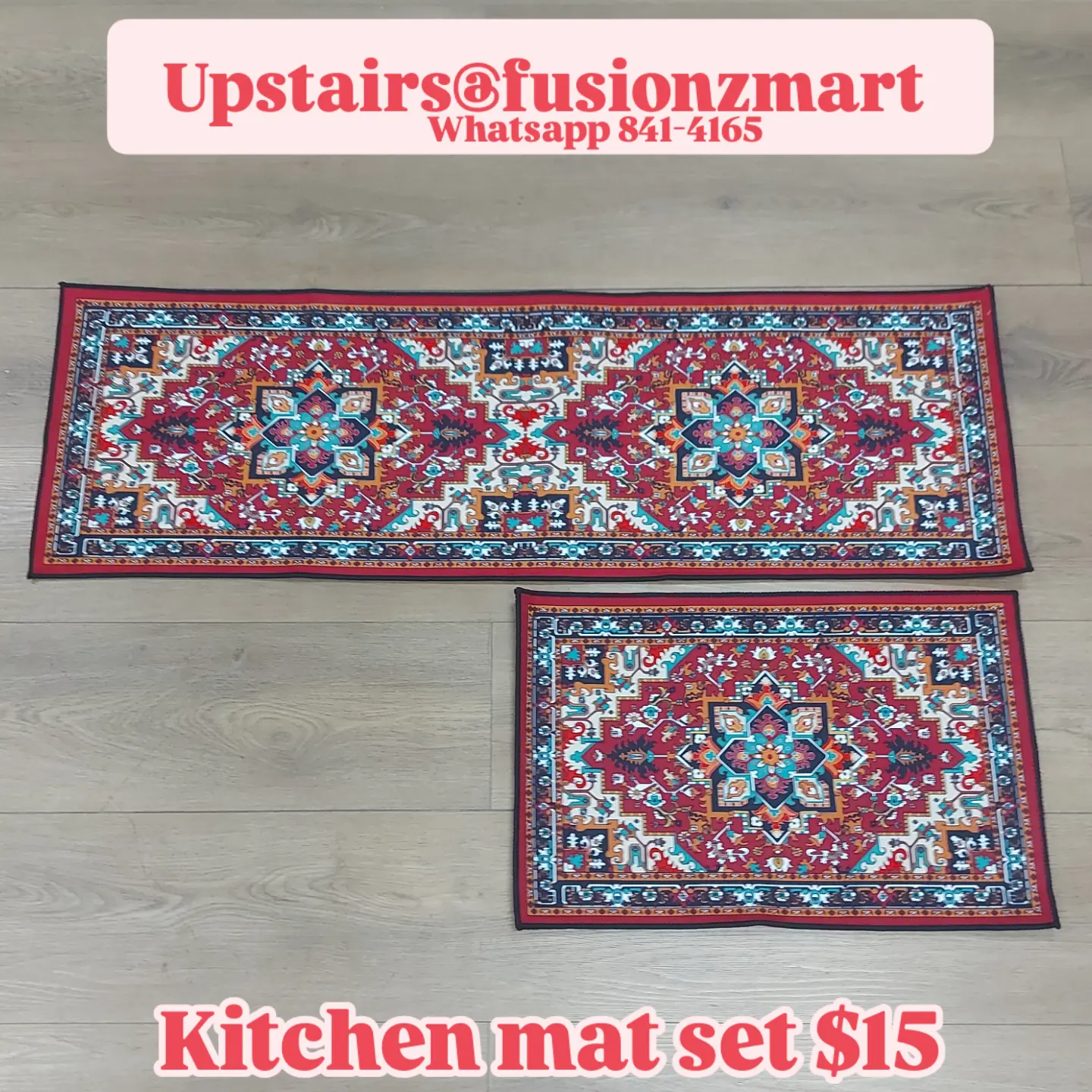 Kitchen Mat Sets & Single Mats – From $15 at Fusionz Mart