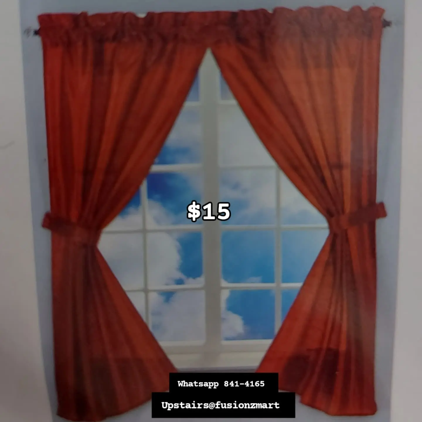 Bathroom Window Curtains – $15 at Fusionz Mart