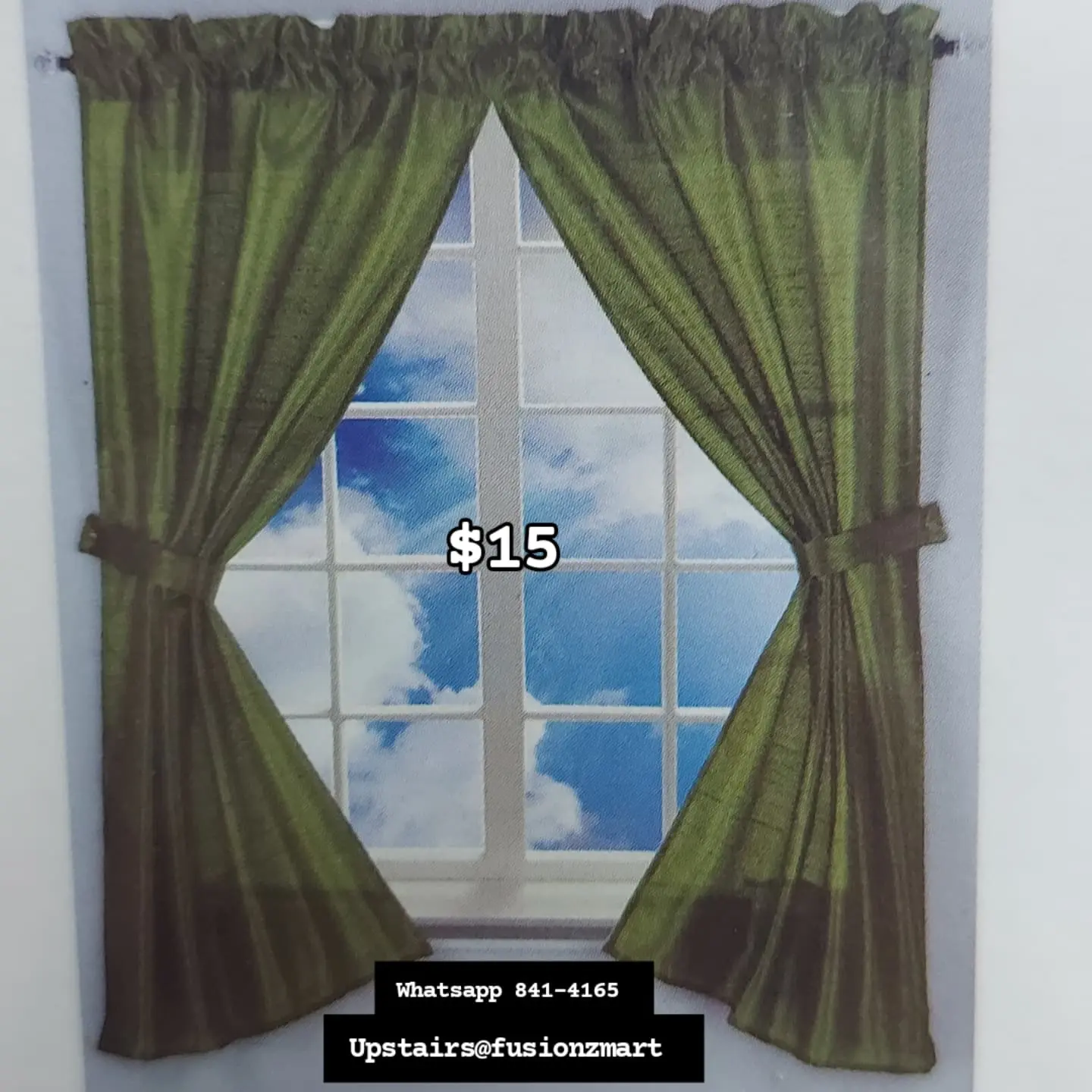 Bathroom Window Curtains – $15 at Fusionz Mart