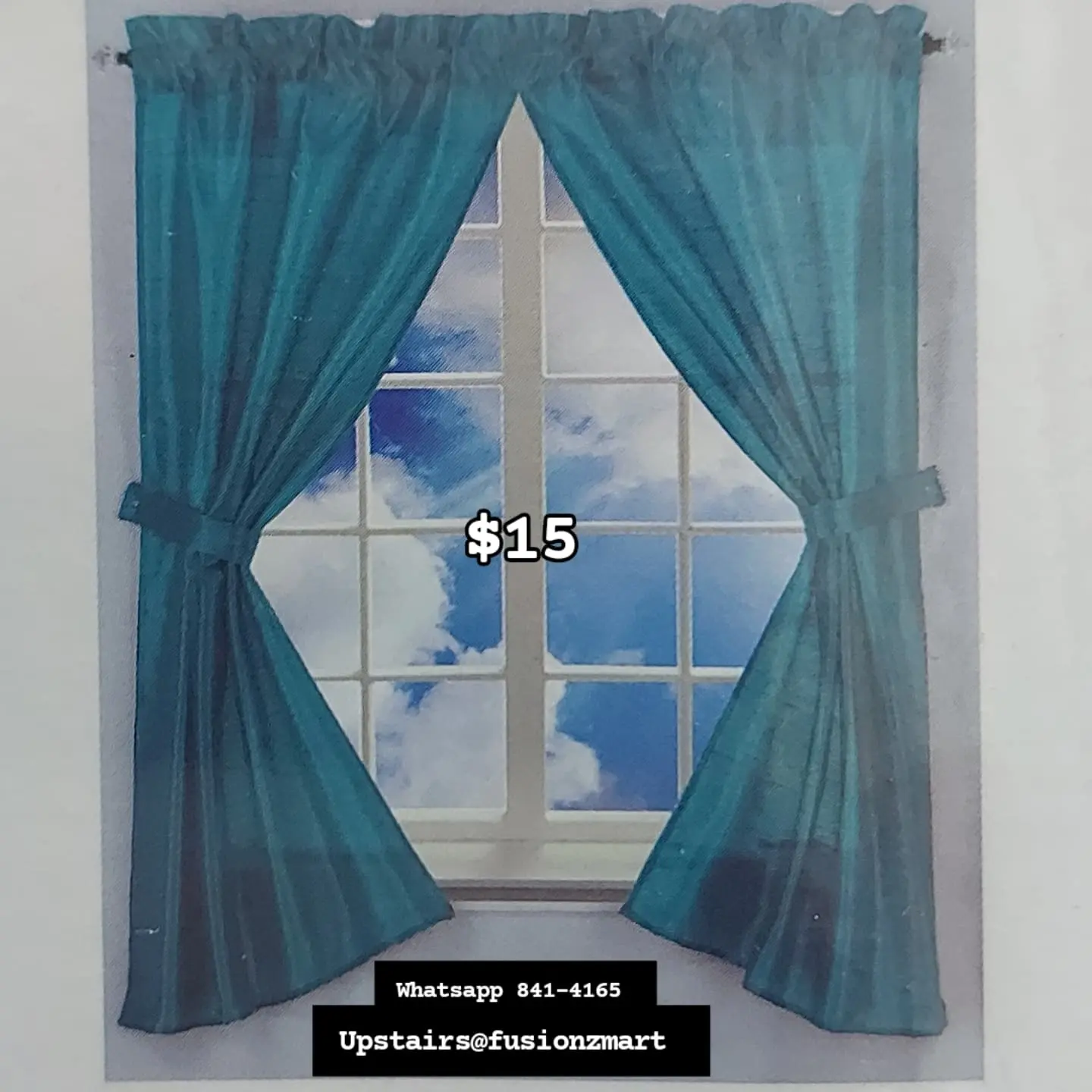 Bathroom Window Curtains – $15 at Fusionz Mart