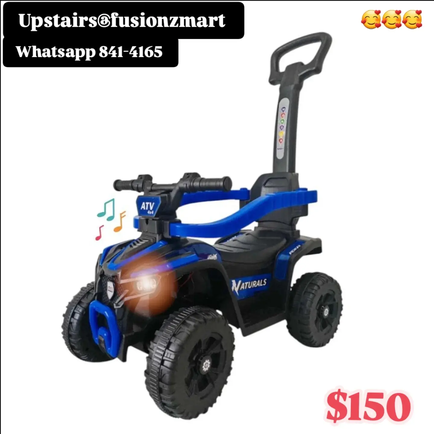 Kids' Ridealongs Available – $150 at Fusionz Mart