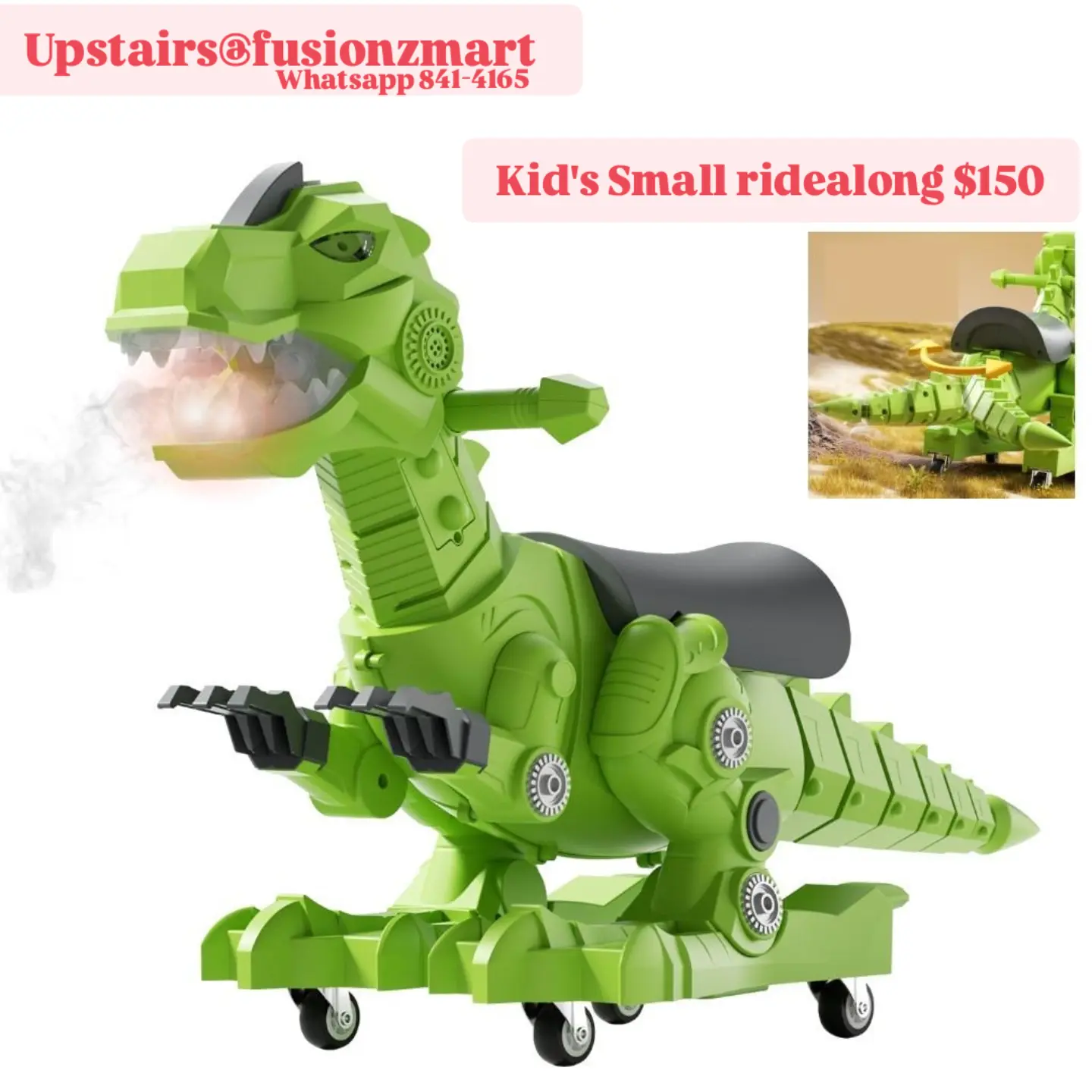 Kids' Ridealongs Available – $150 at Fusionz Mart