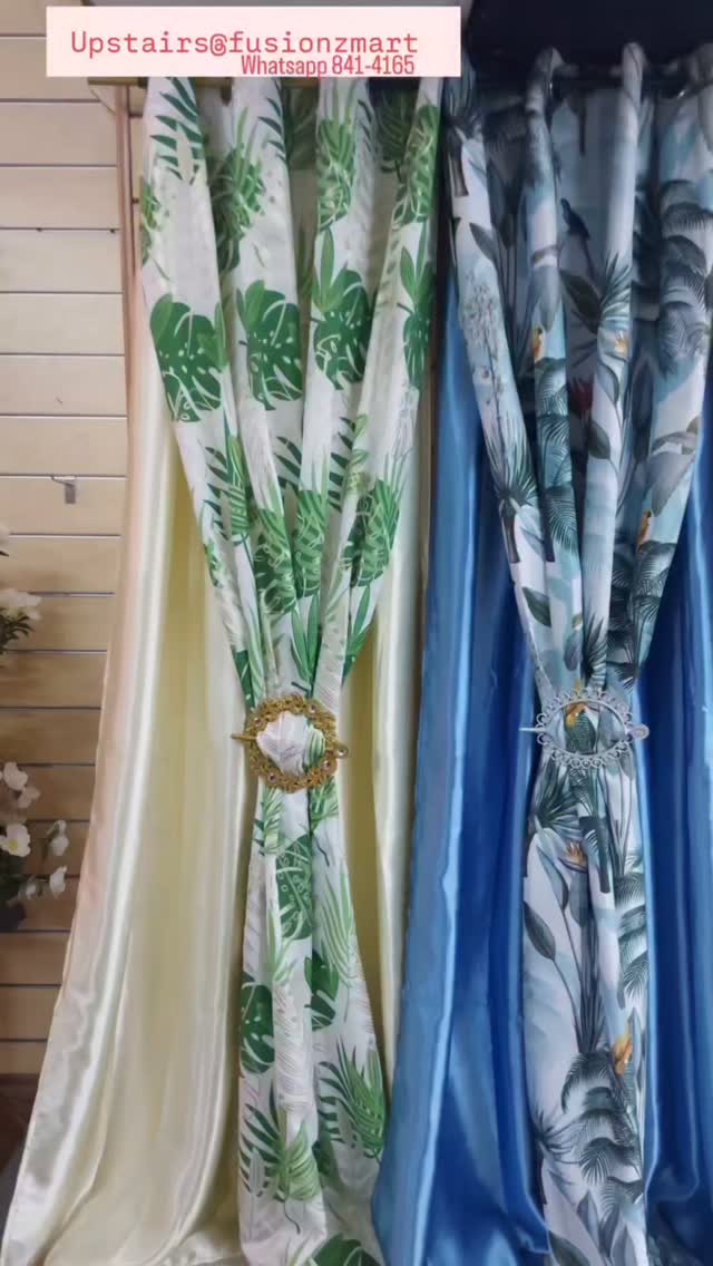 Variety of Curtains from $20–$30 at Fusionz Mart
