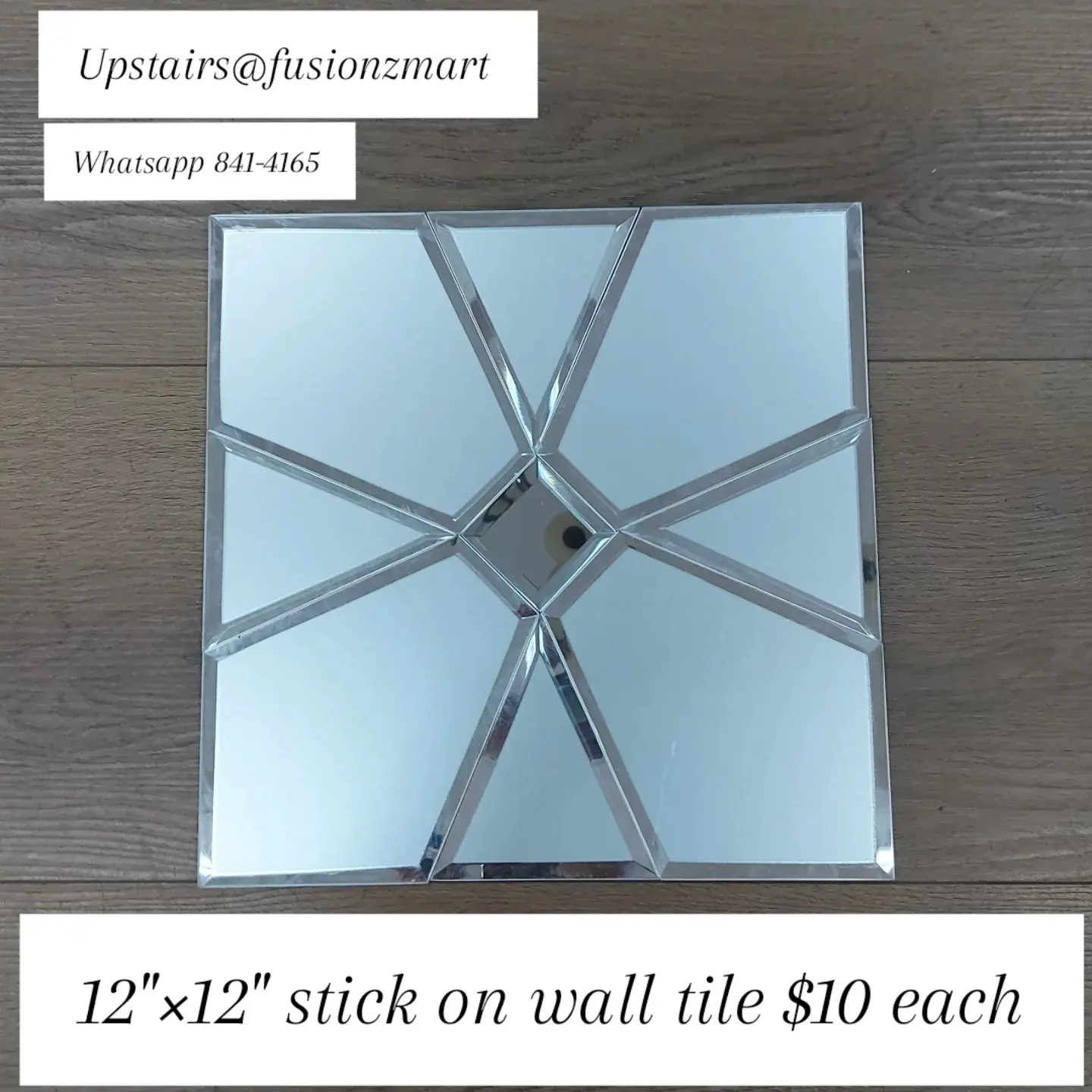 Peel & Stick Tiles & Mirrors – From $8 Each at Fusionz Mart