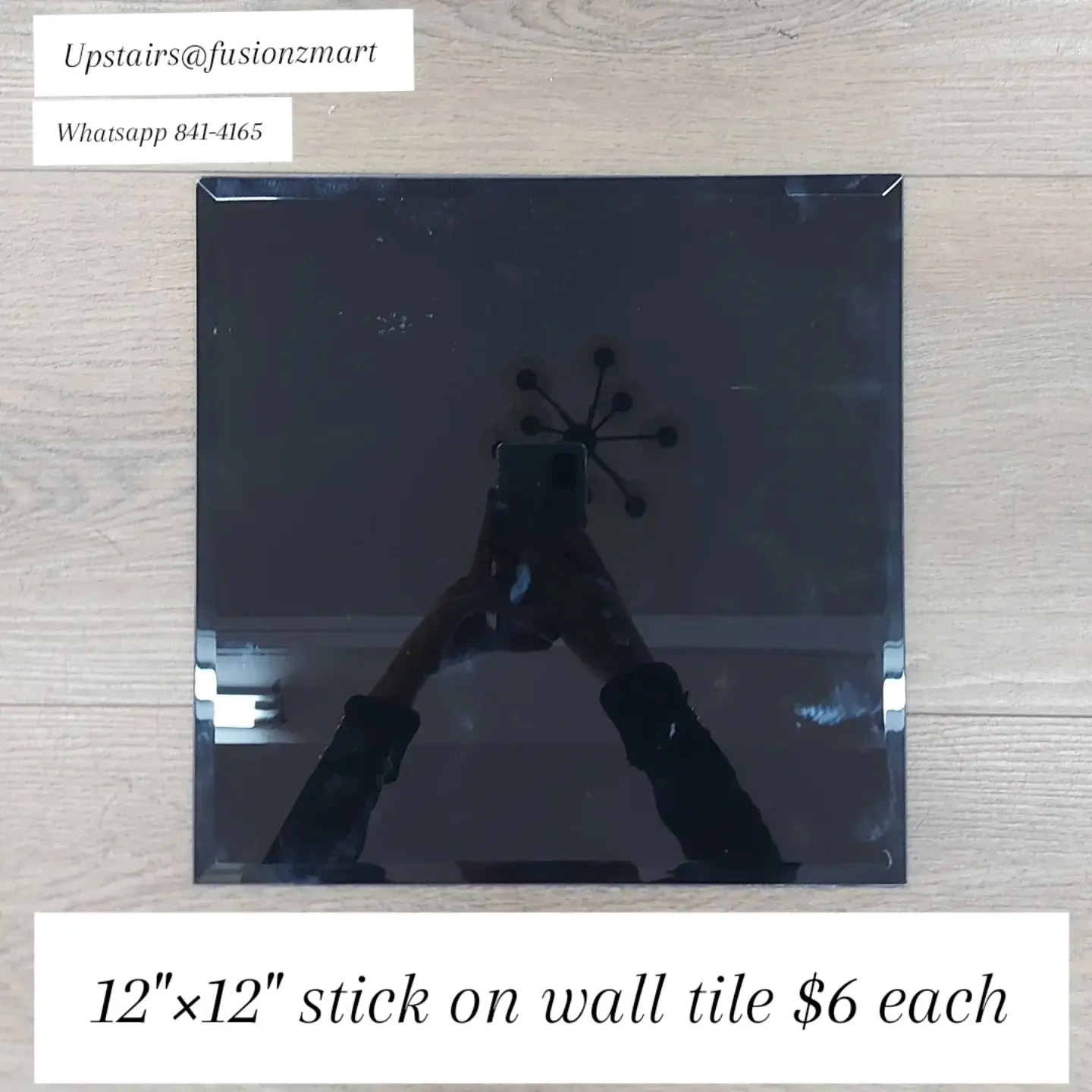 Peel & Stick Tiles & Mirrors – From $8 Each at Fusionz Mart