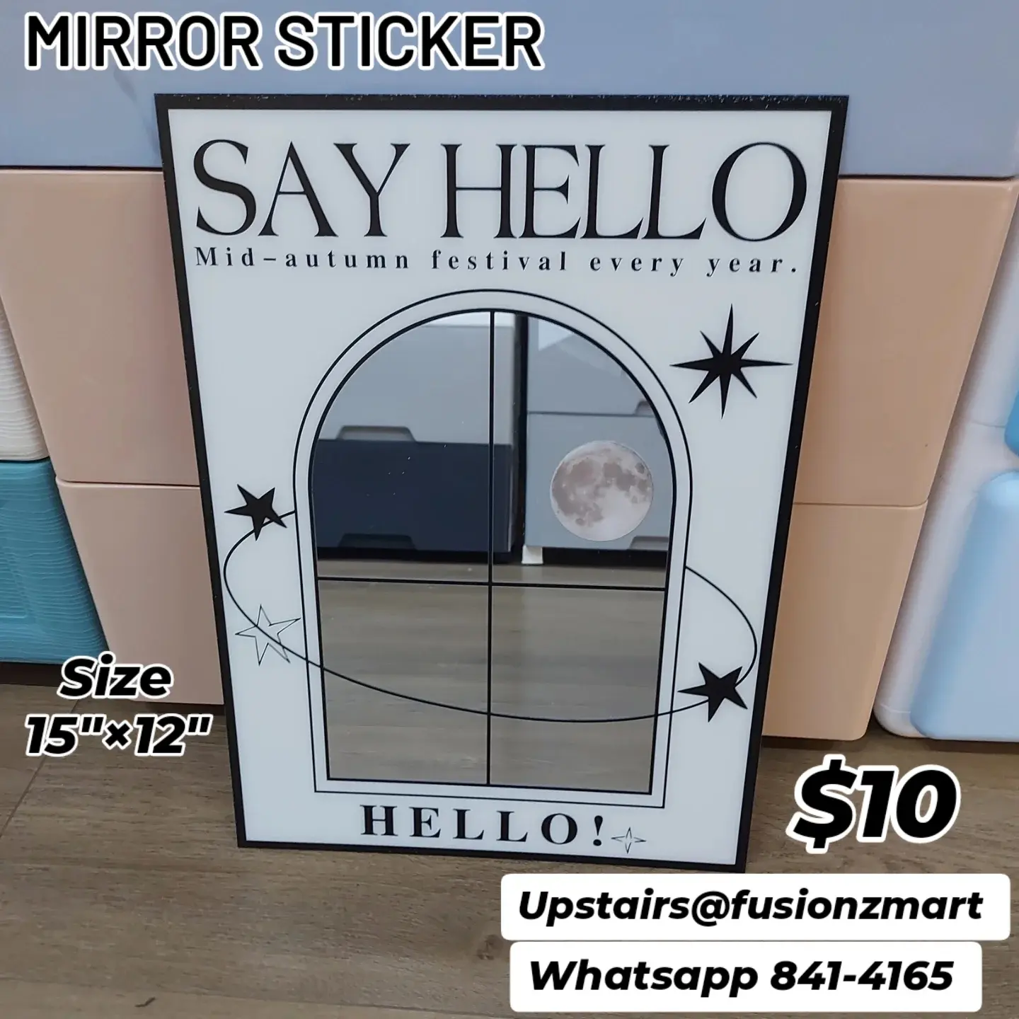 Mirror Stickers – $10 Each at Fusionz Mart