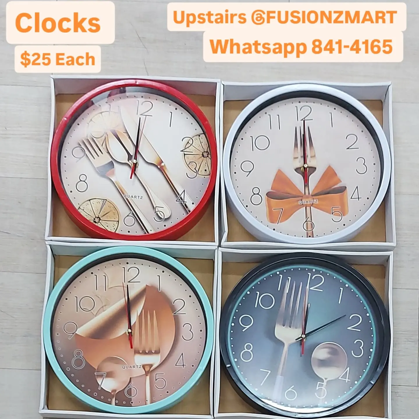 Wall Clocks Available at Fusionz Mart – From $25