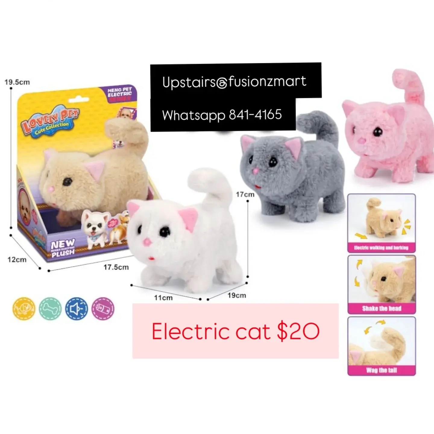 Electric Toy Pets & Baby Music Mobile Available at Fusionz Mart