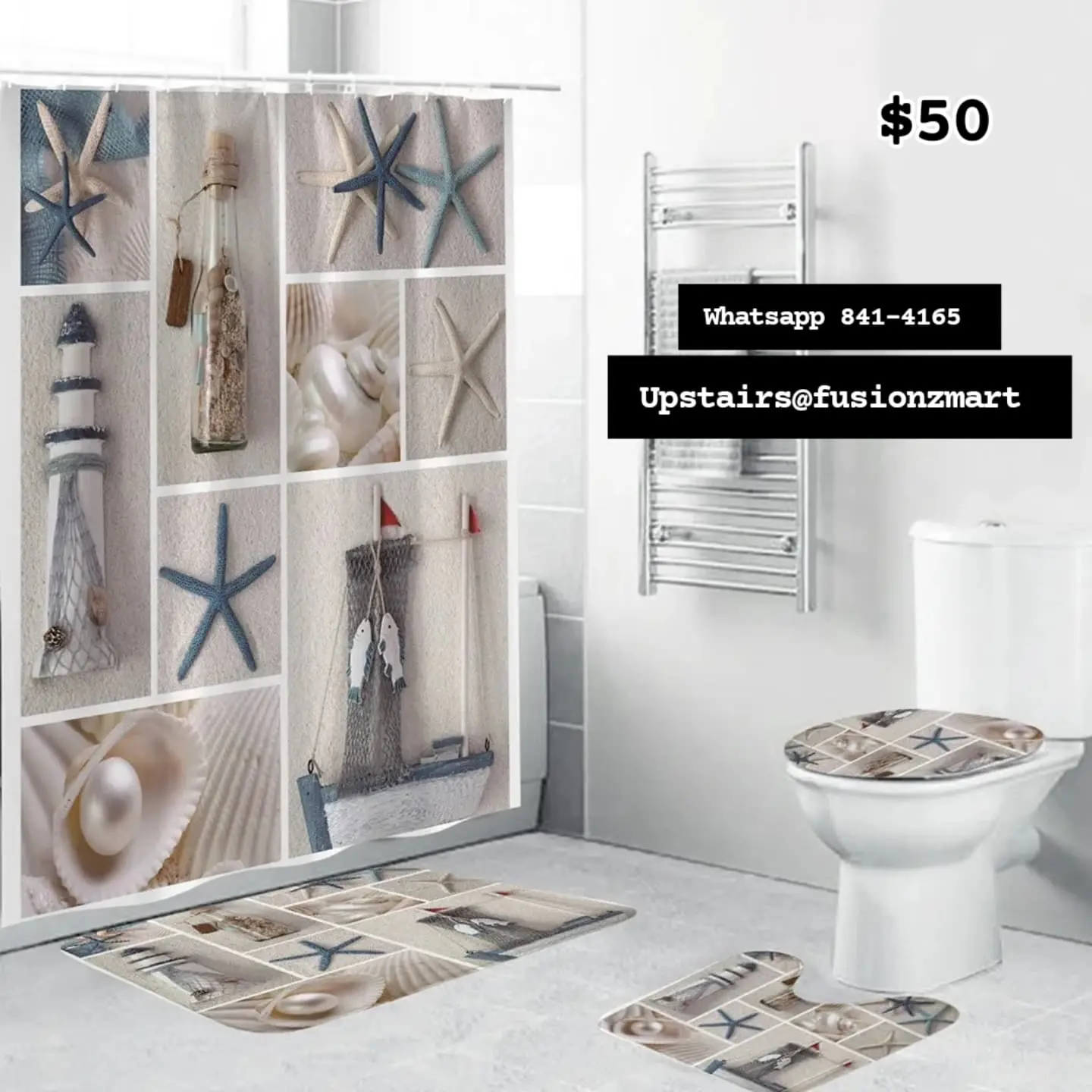 Bathroom Sets Available at Fusionz Mart – $50