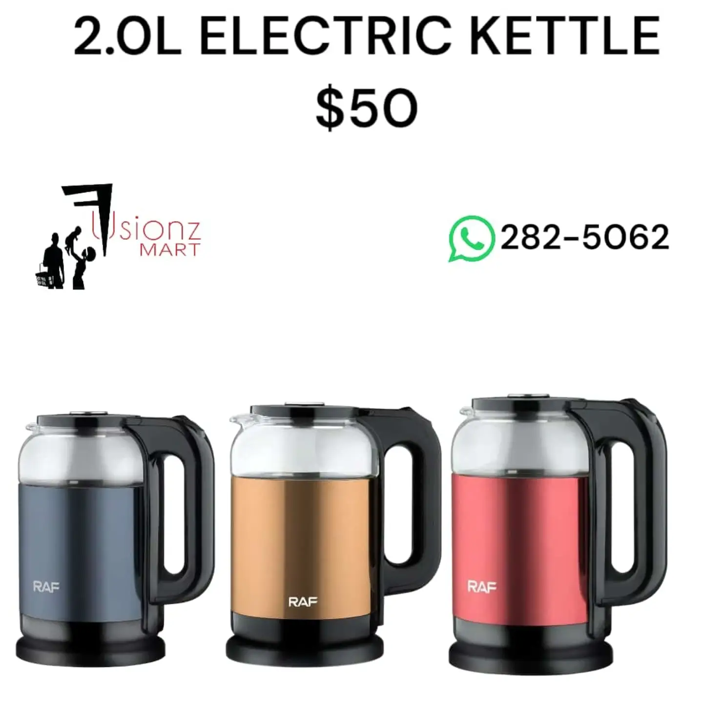 RAF Electric Kettles Available at Fusionz Mart – From $35