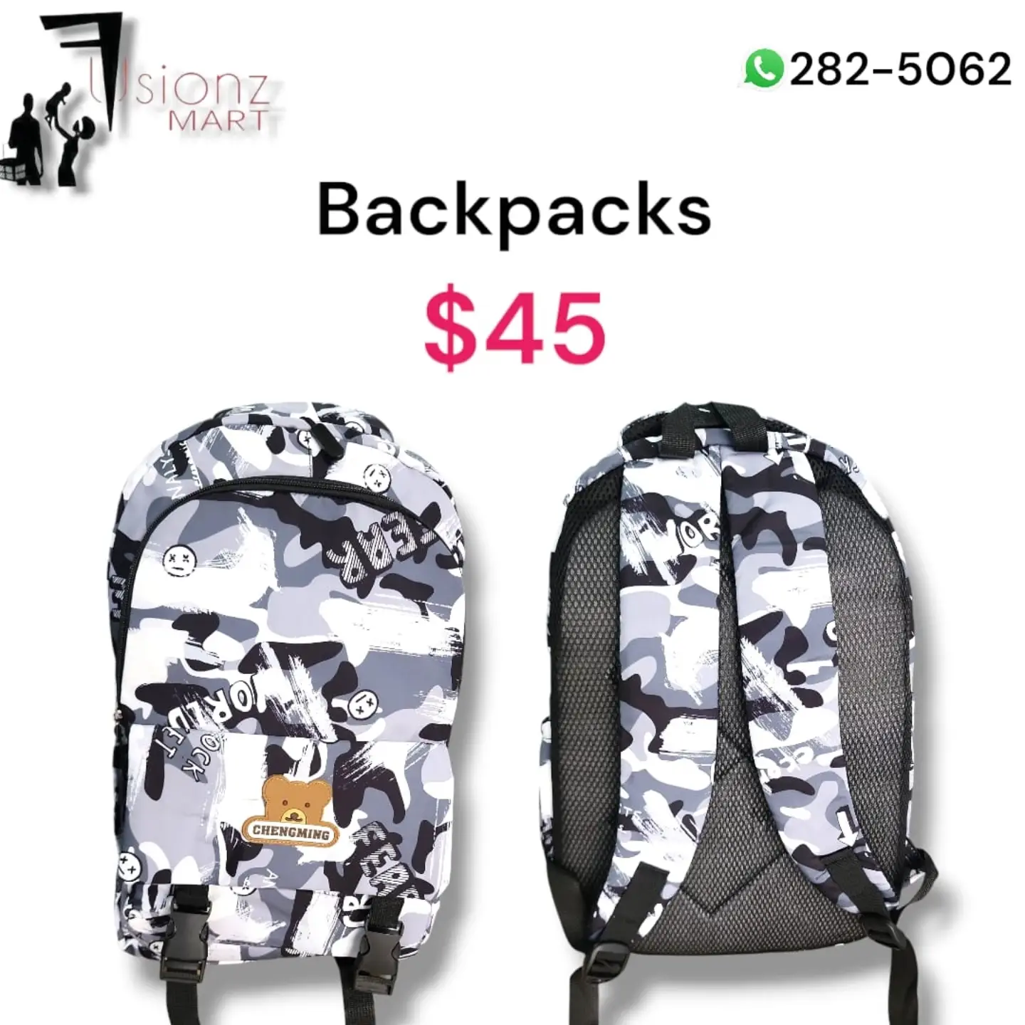 Backpacks Available at Fusionz Mart – From $30
