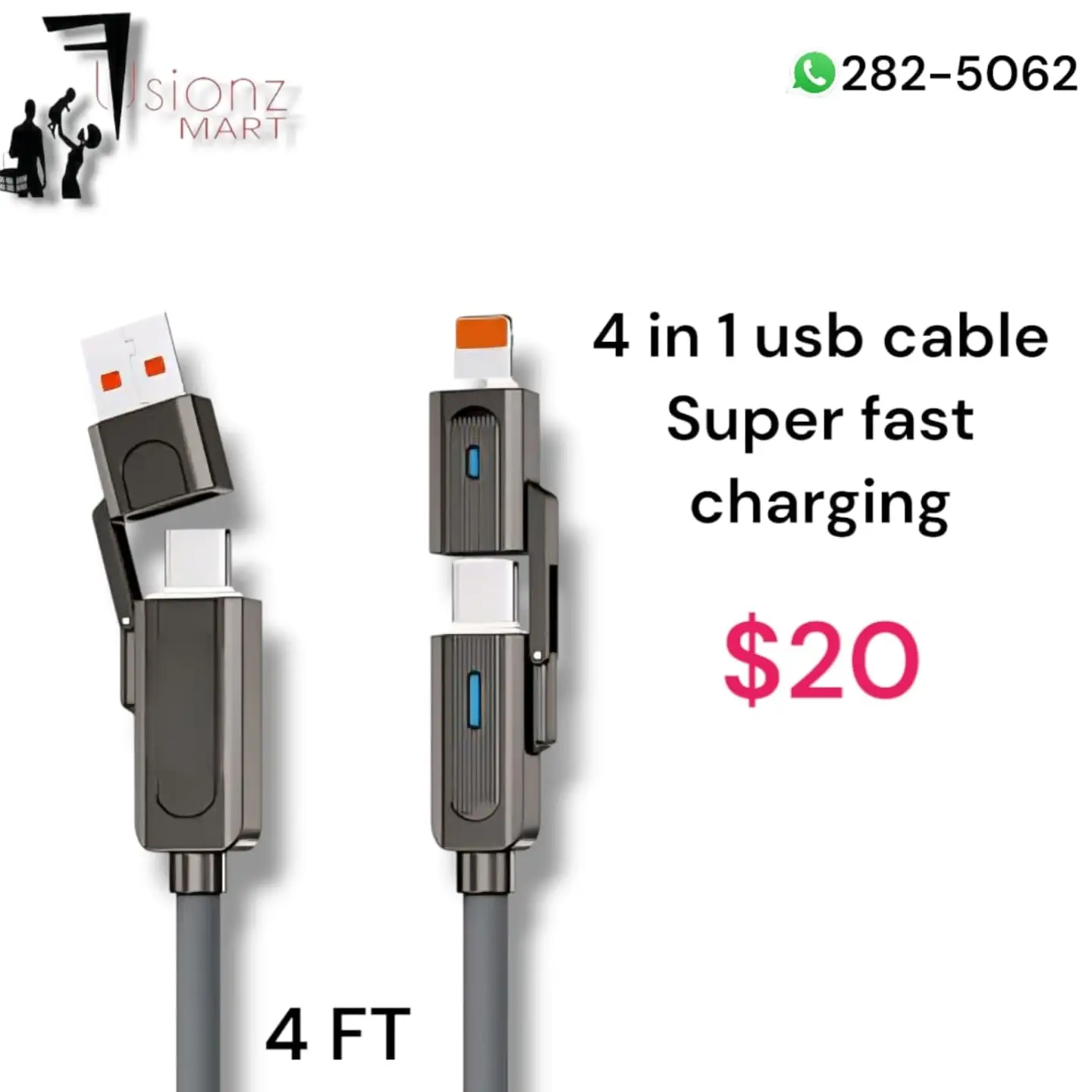 New Arrivals: Charging Cables at Fusionz Mart