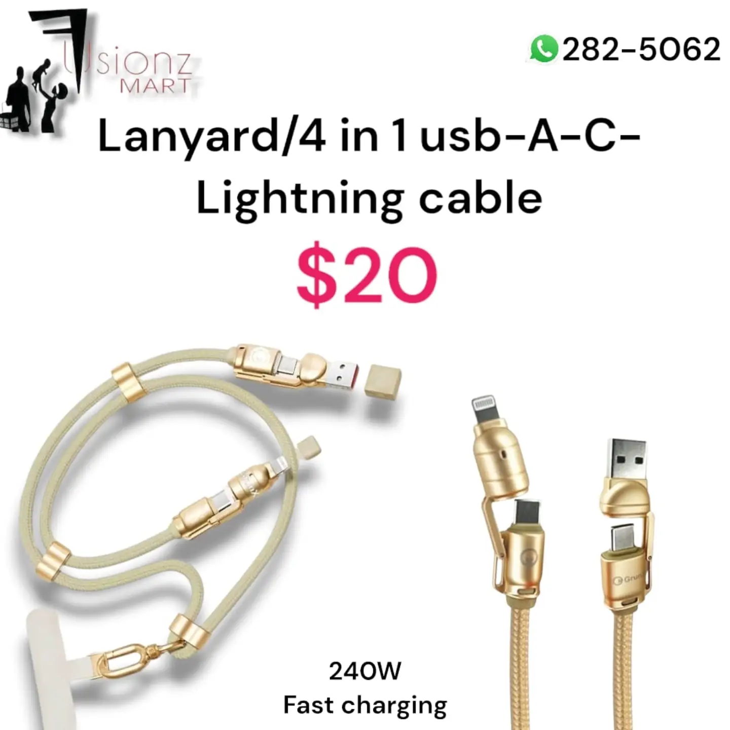 New Arrivals: Charging Cables at Fusionz Mart