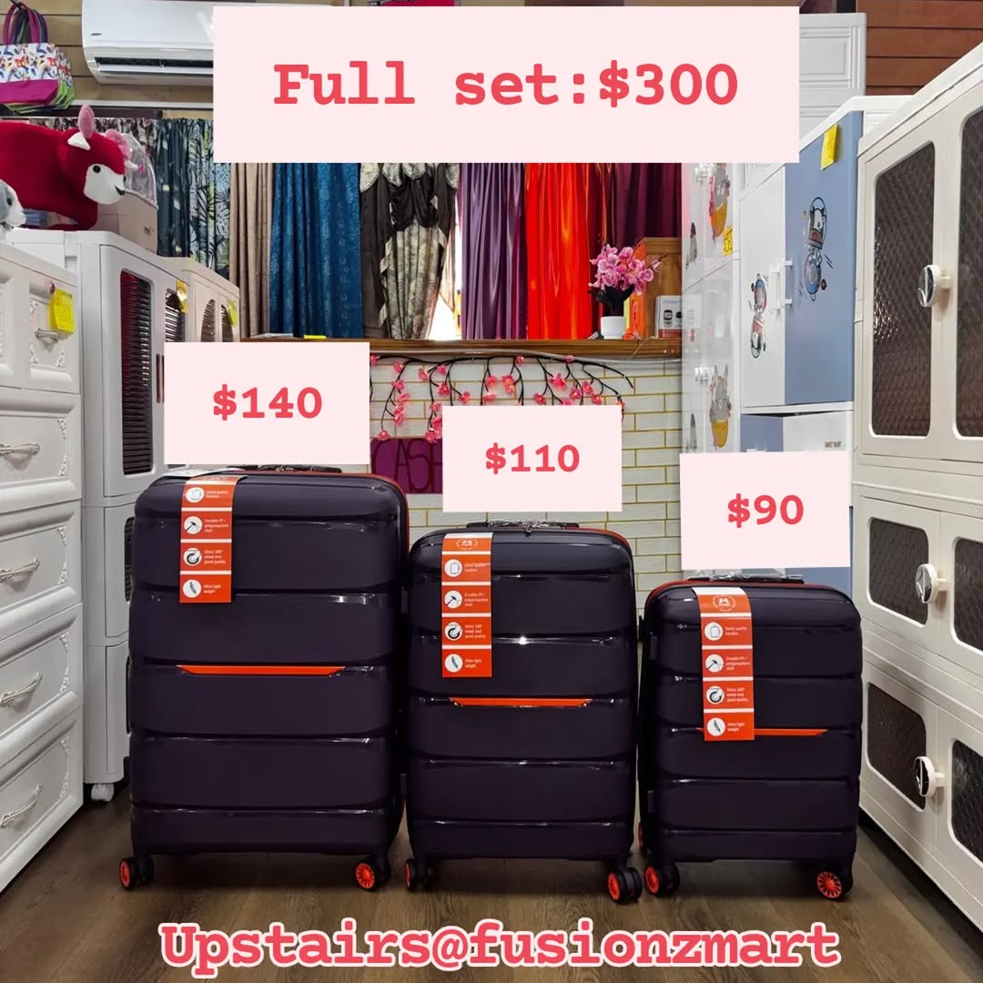 High Quality Hard Shell Suitcases – Individual & Full Set Pricing at Fusionz Mart