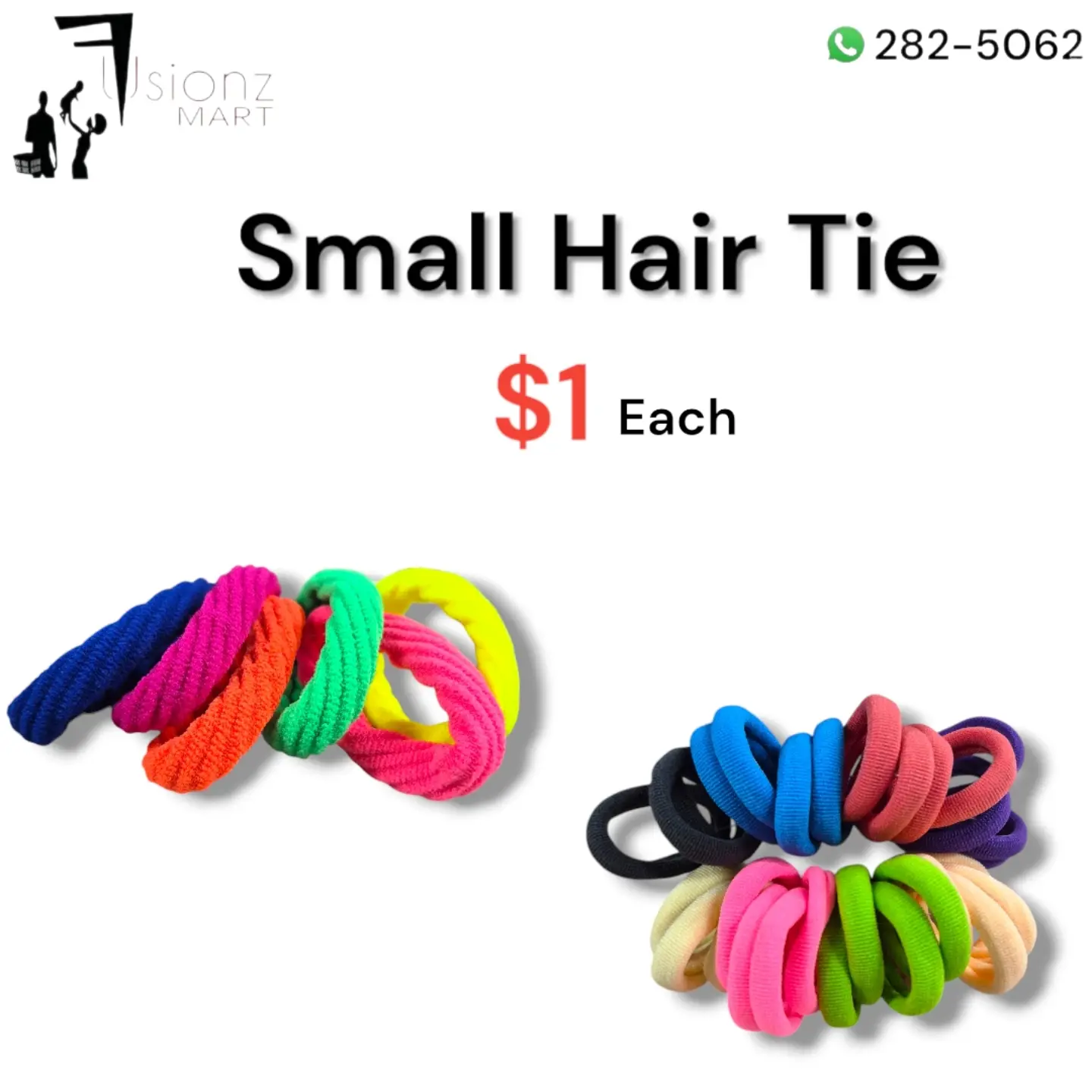 Fusionz Mart Beauty Essentials – Exfoliating Gloves $5, Hair Ties $1, Bobby Pins $1