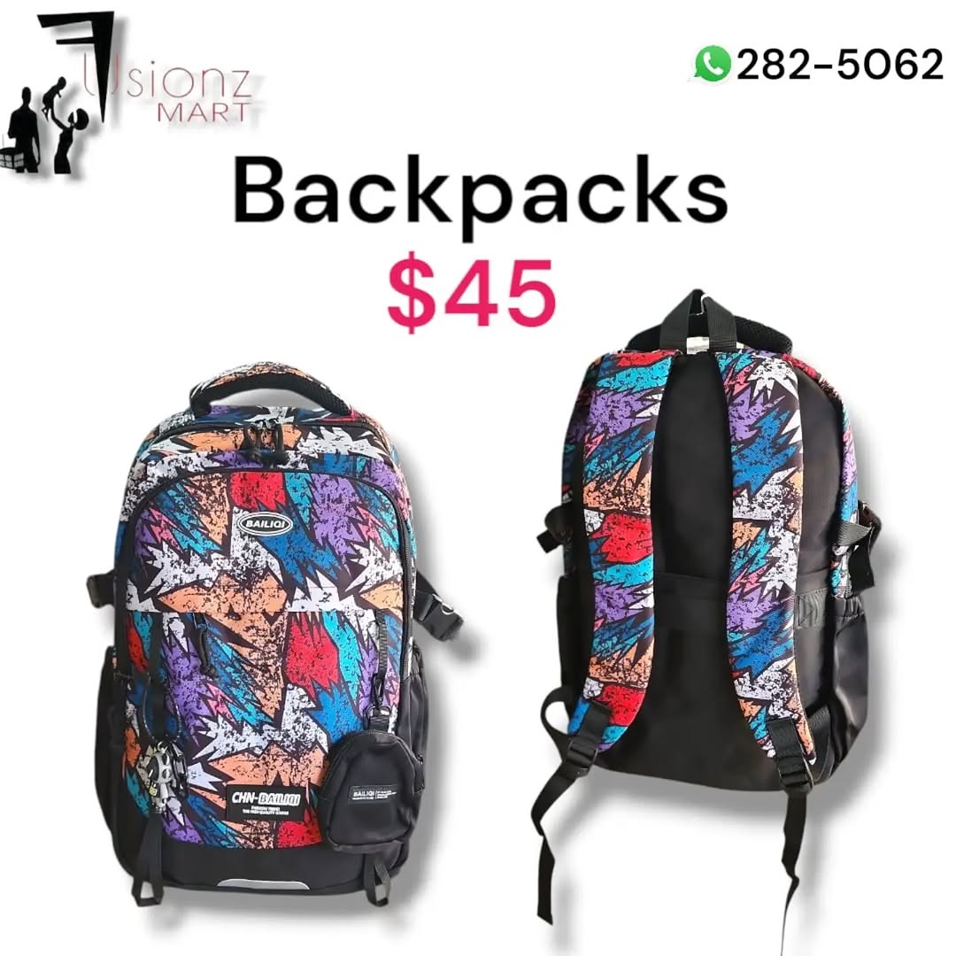 Backpacks Available at Fusionz Mart – From $25