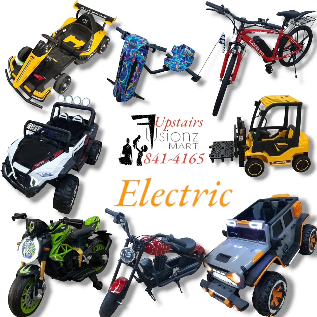 Electric Bikes & Cars Available at Fusionz Mart – $1,999.99