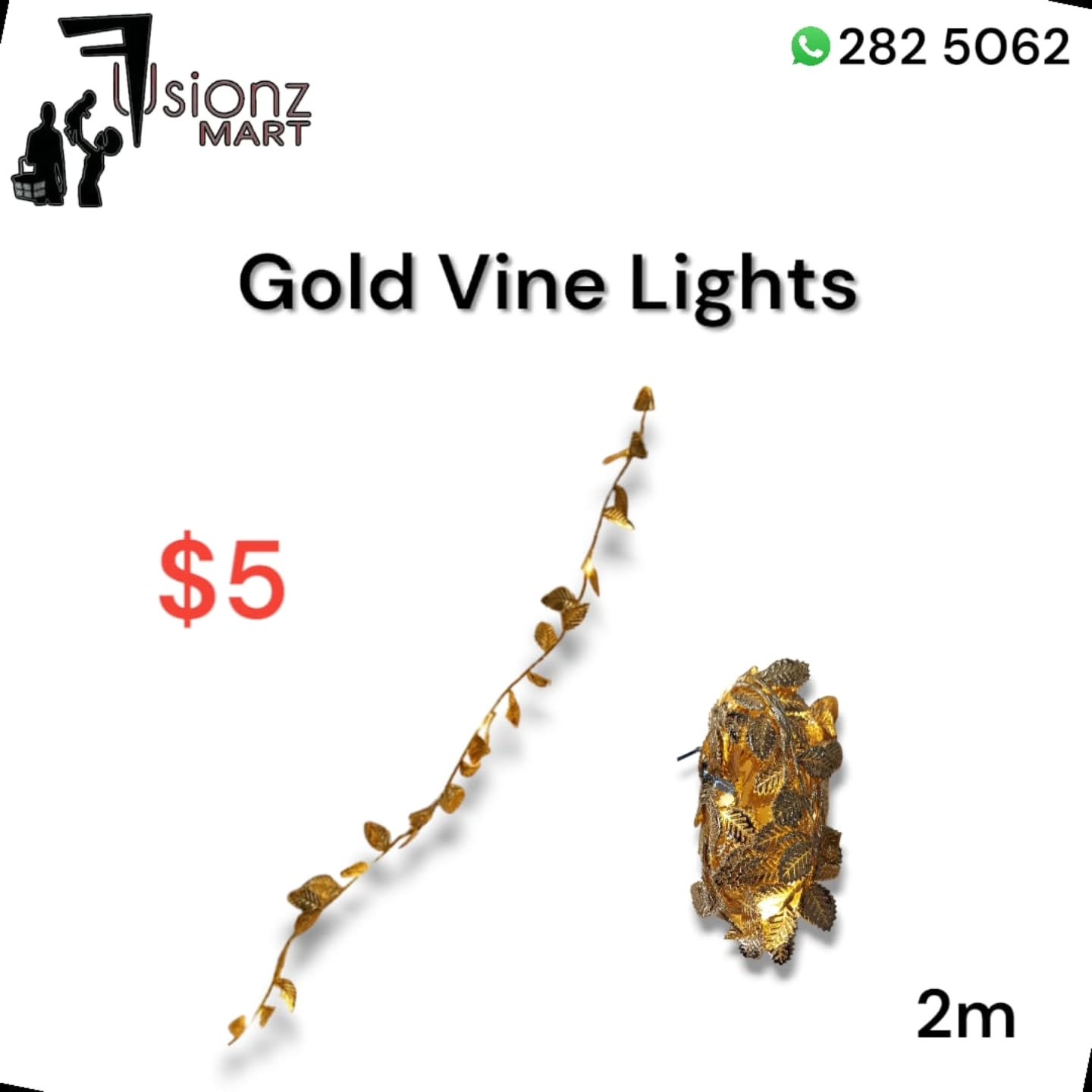 Fusionz Mart LED Decorative Lights — Flower, Butterfly & Gold Vine