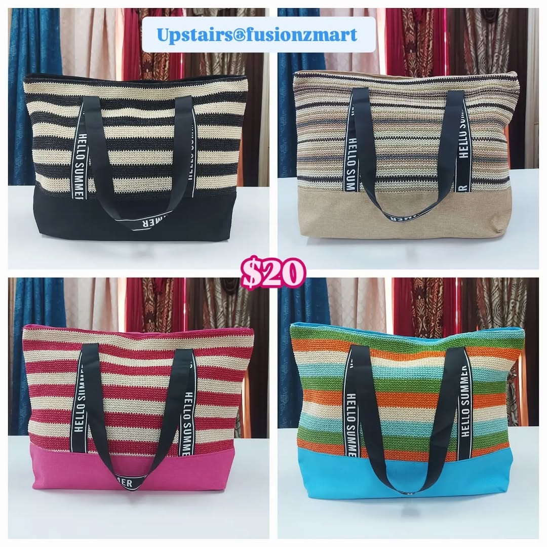 Beach Bags from $15 at Fusionz Mart