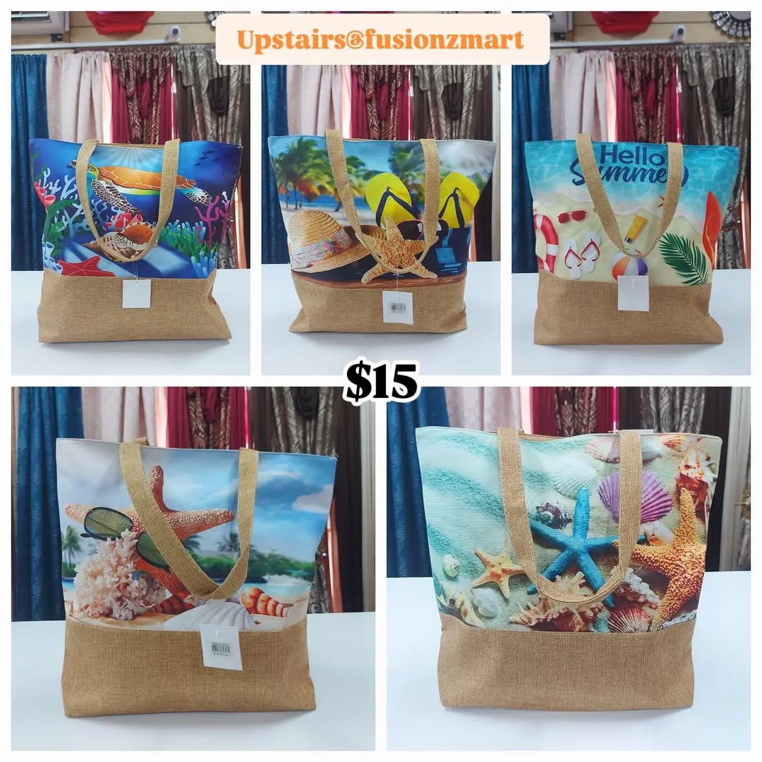 Beach Bags from $15 at Fusionz Mart
