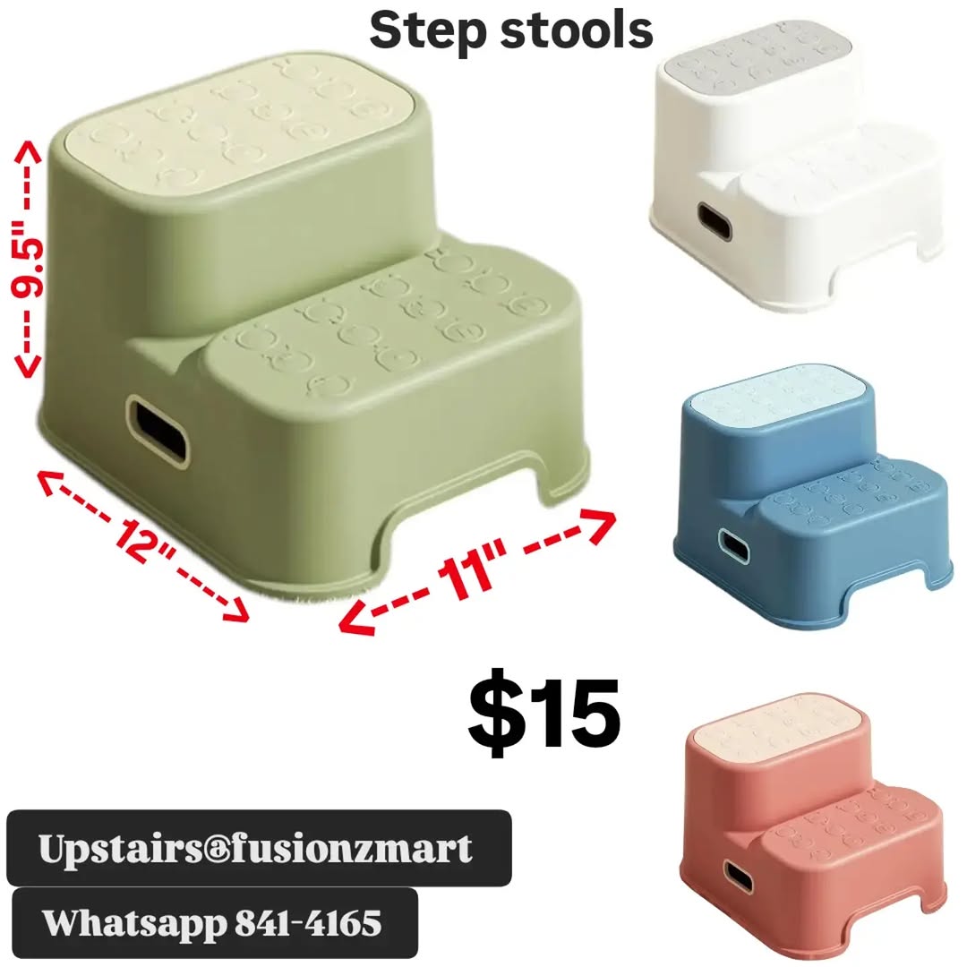 Kids' Step Stools & Folding Stools from $10 at Fusionz Mart