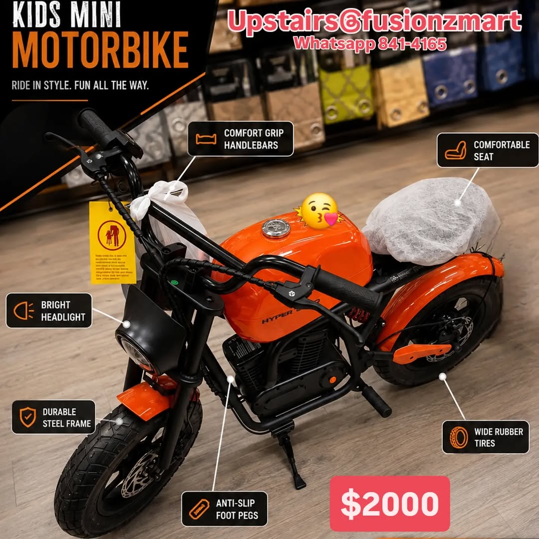 Kids Electric Bikes & Cars Available at Fusionz Mart