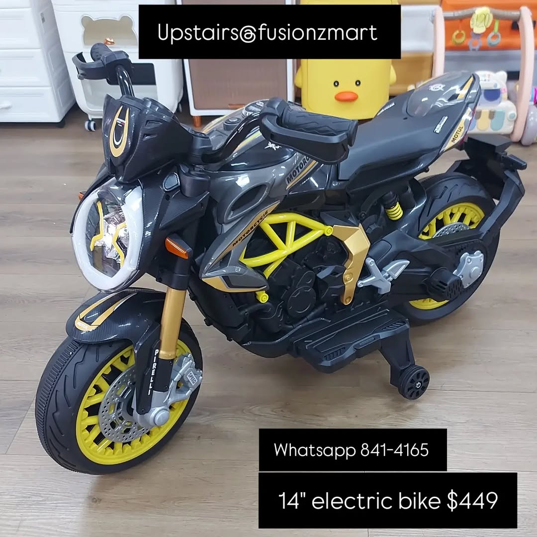 Kids Electric Bikes & Cars Available at Fusionz Mart