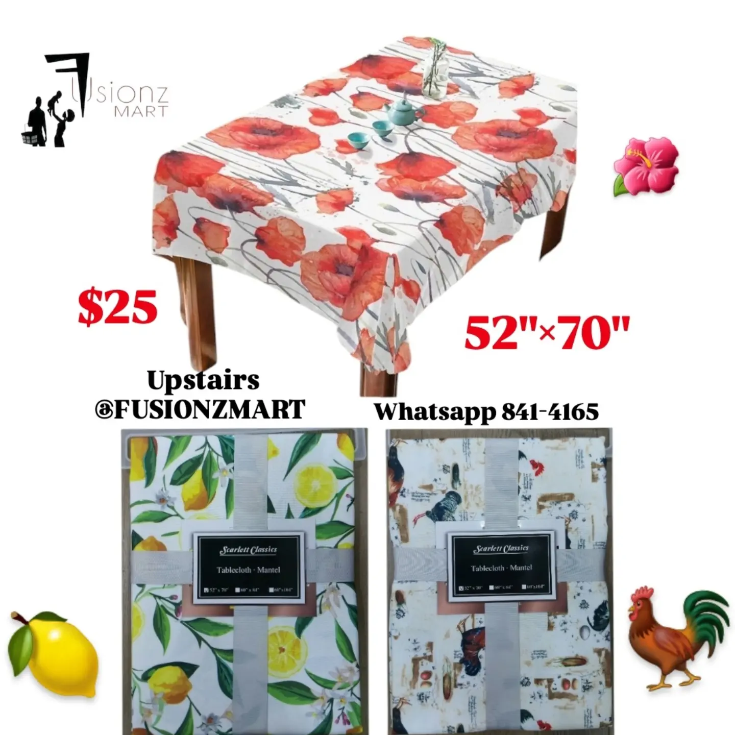 Tablecloths Available at Fusionz Mart – From $10