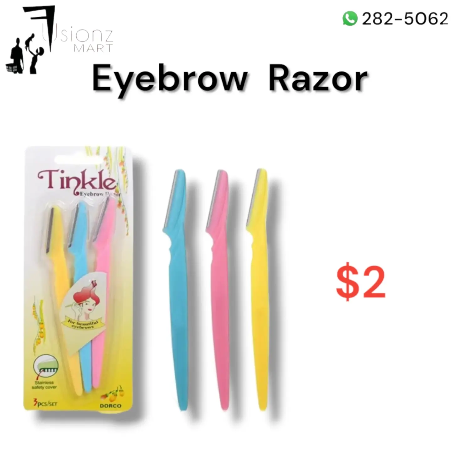 Fusionz Mart – Exfoliating Gloves $5, Eyebrow Razors $2, Hair Clips 2 for $1