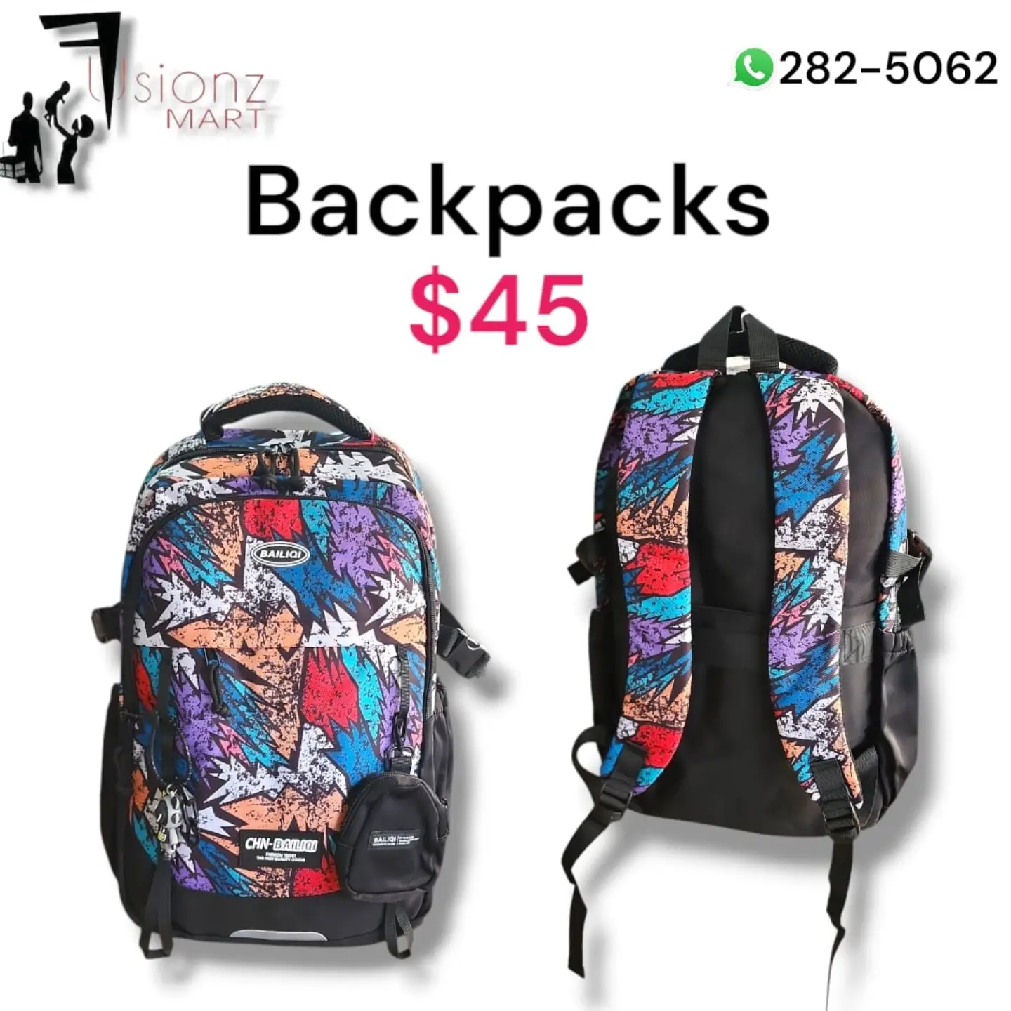 Backpacks Available at Fusionz Mart – From $25