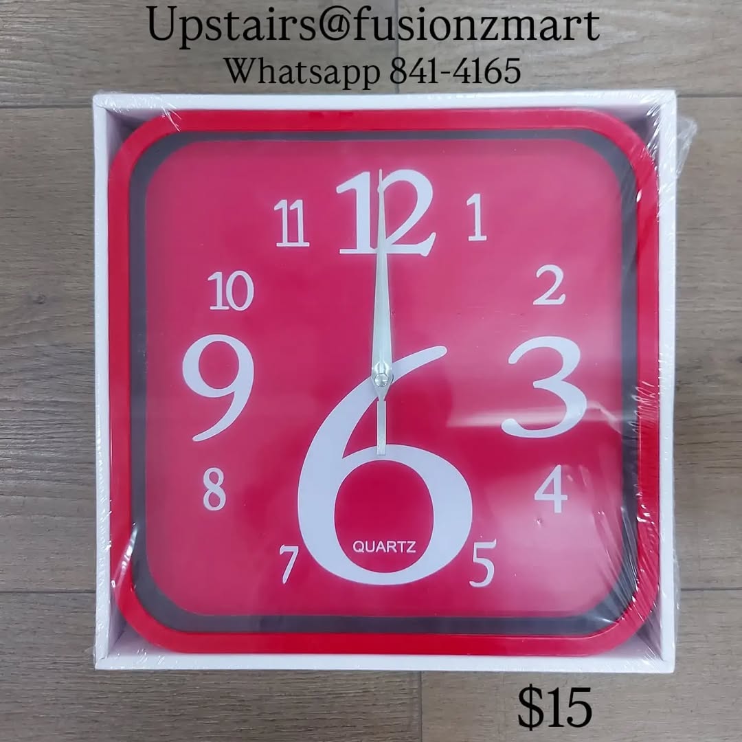 Wall Clocks Available from $20 – Fusionz Mart Upstairs