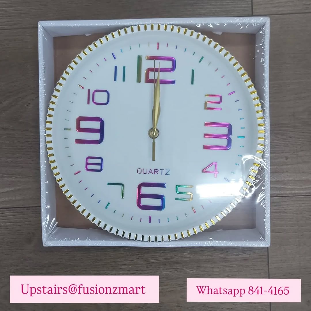 Wall Clocks Available from $20 – Fusionz Mart Upstairs