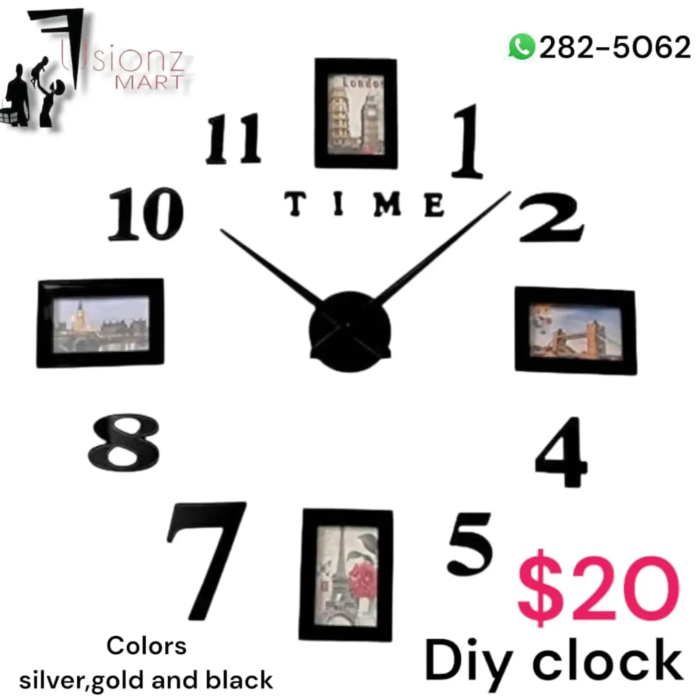 DIY Clocks Available at Fusionz Mart – From $20